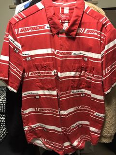 Supreme Striped Work Shirt | Grailed