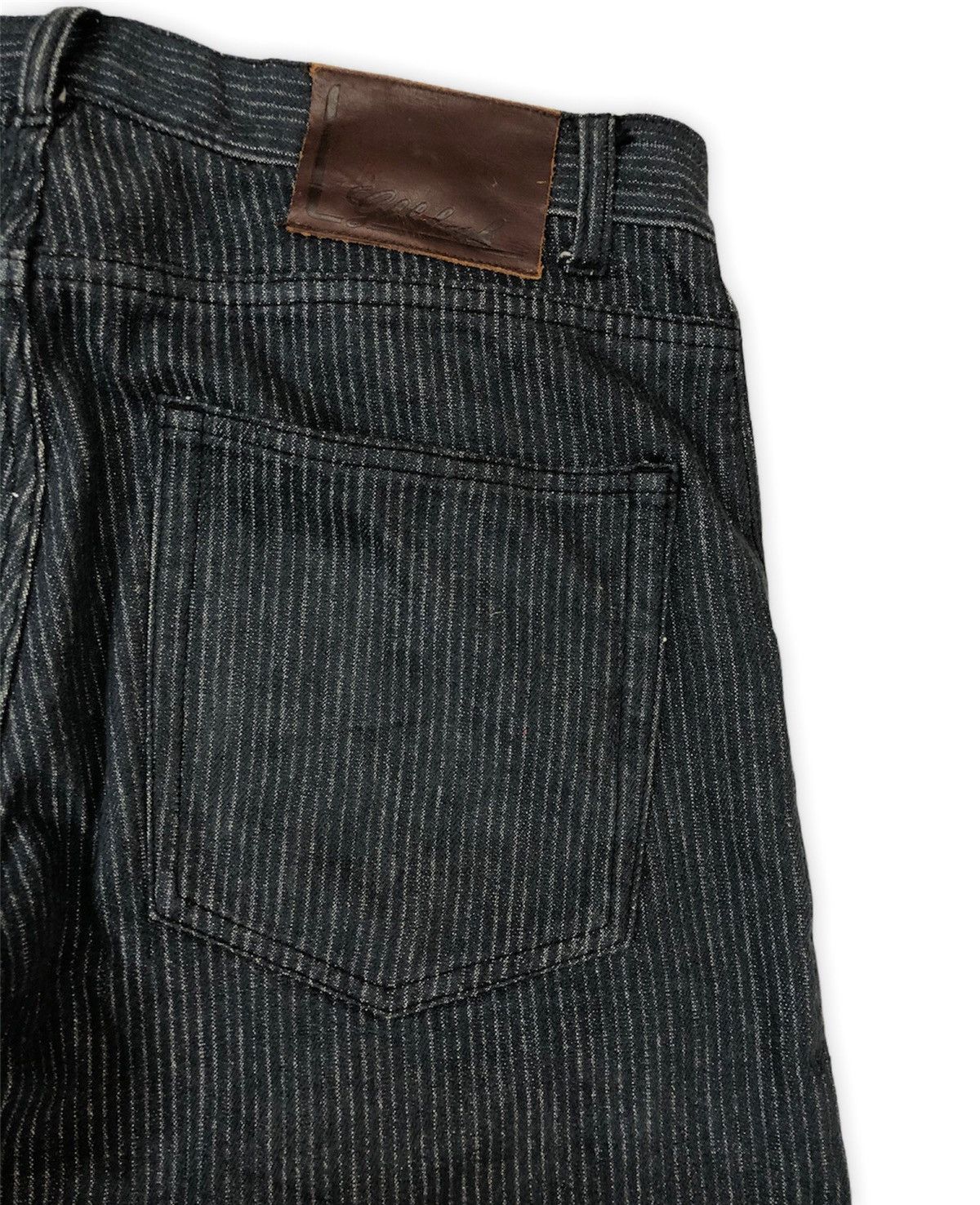 Global Work × Japanese Brand × Vintage Global Work Stripe Denim Size US 33 - 8 Thumbnail