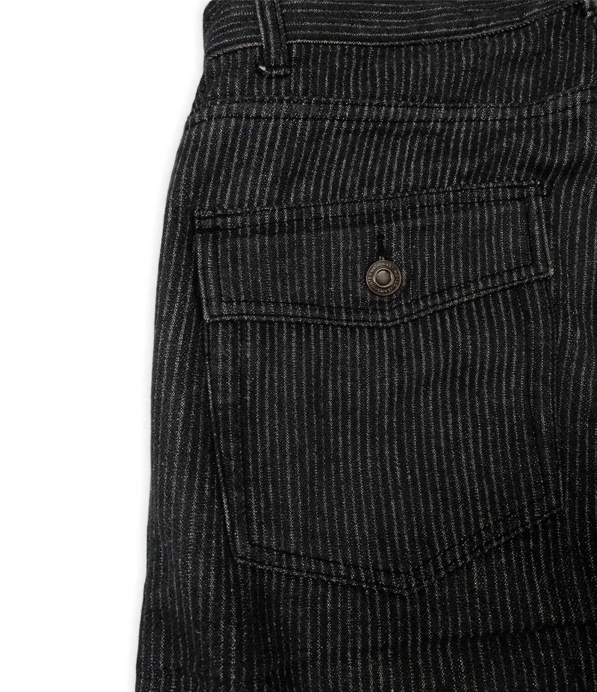Global Work × Japanese Brand × Vintage Global Work Stripe Denim Size US 33 - 7 Thumbnail