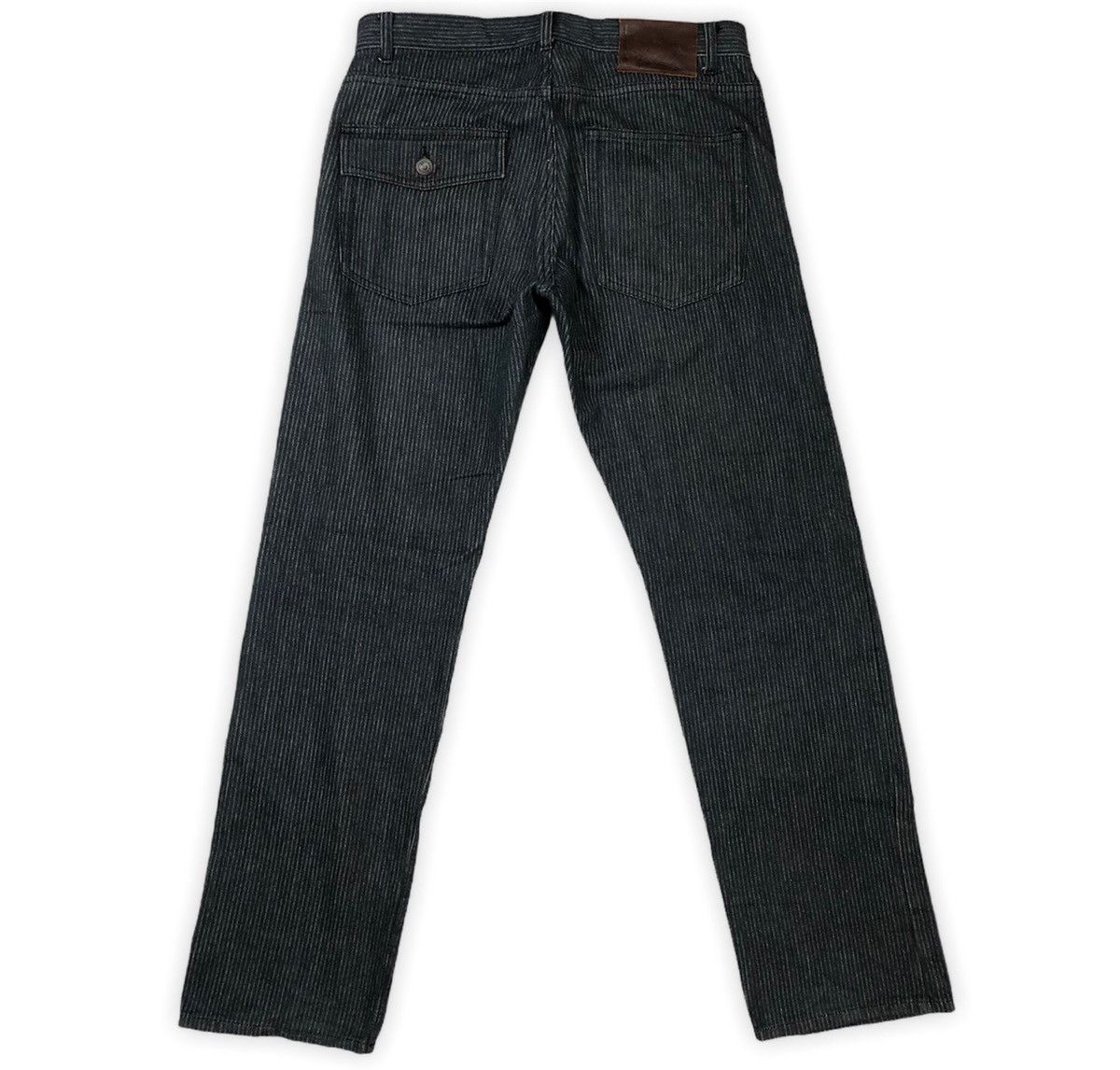 Global Work × Japanese Brand × Vintage Global Work Stripe Denim Size US 33 - 2 Thumbnail