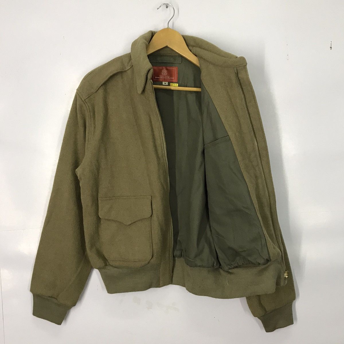 Avirex Vintage Avirex Wool Bomber Jacket military Size US M / EU 48-50 / 2 - 5 Thumbnail