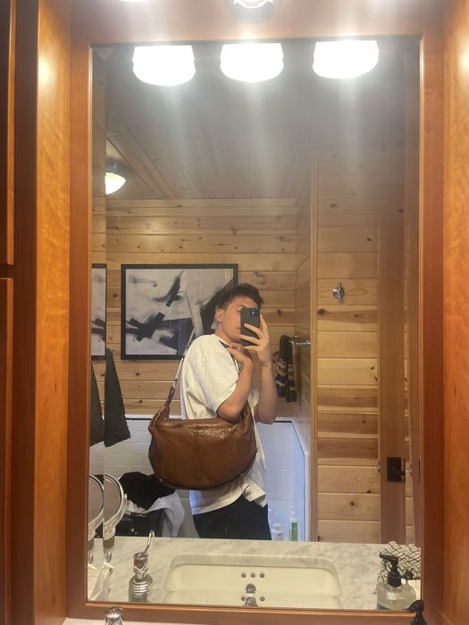 Yves Saint Laurent Large Brown Leather Bum Bag Grailed