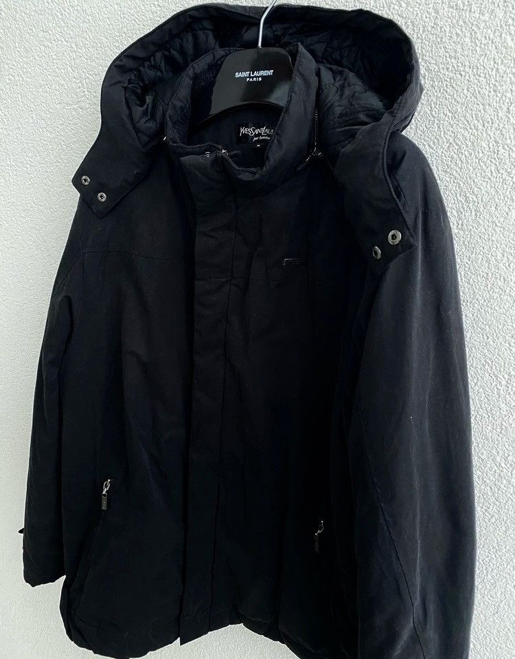 Yves Saint Laurent Wainter Black YSL Jacket Parka Warm YSL Parka Hooded Size US L / EU 52-54 / 3 - 2 Thumbnail