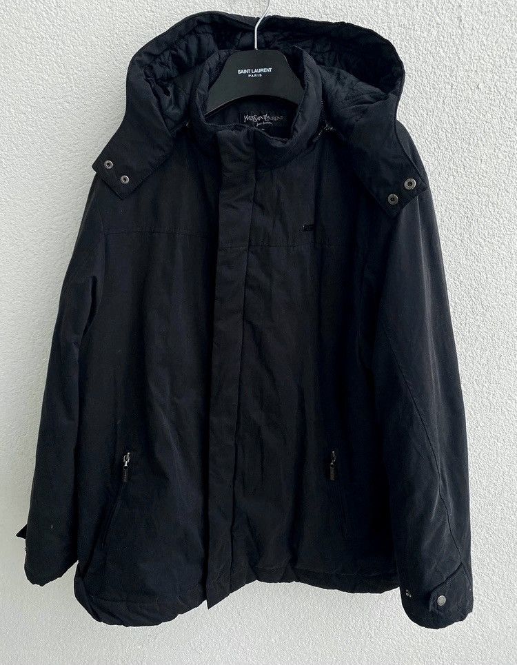 Yves Saint Laurent Wainter Black YSL Jacket Parka Warm YSL Parka Hooded Size US L / EU 52-54 / 3 - 7 Thumbnail
