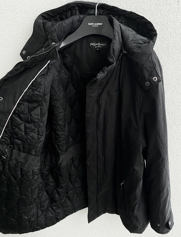 Yves Saint Laurent Wainter Black YSL Jacket Parka Warm YSL Parka Hooded Size US L / EU 52-54 / 3 - 3 Thumbnail