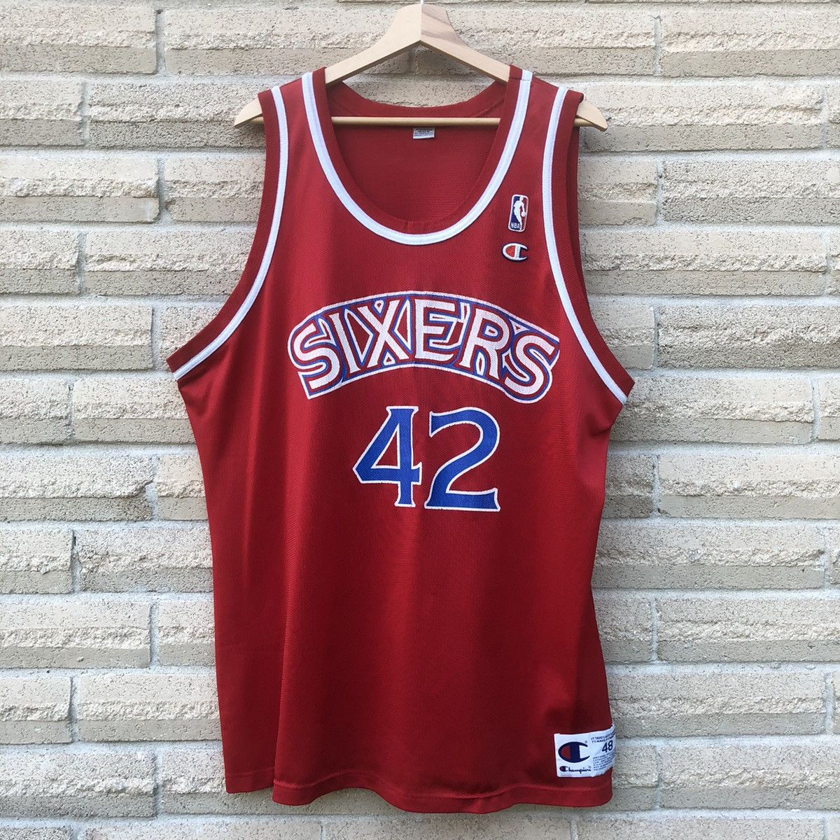 Champion × Vintage Vintage 90s Stackhouse Philadelphia 76ers champion jersey 48 Size US XL / EU 56 / 4 - 1 Thumbnail