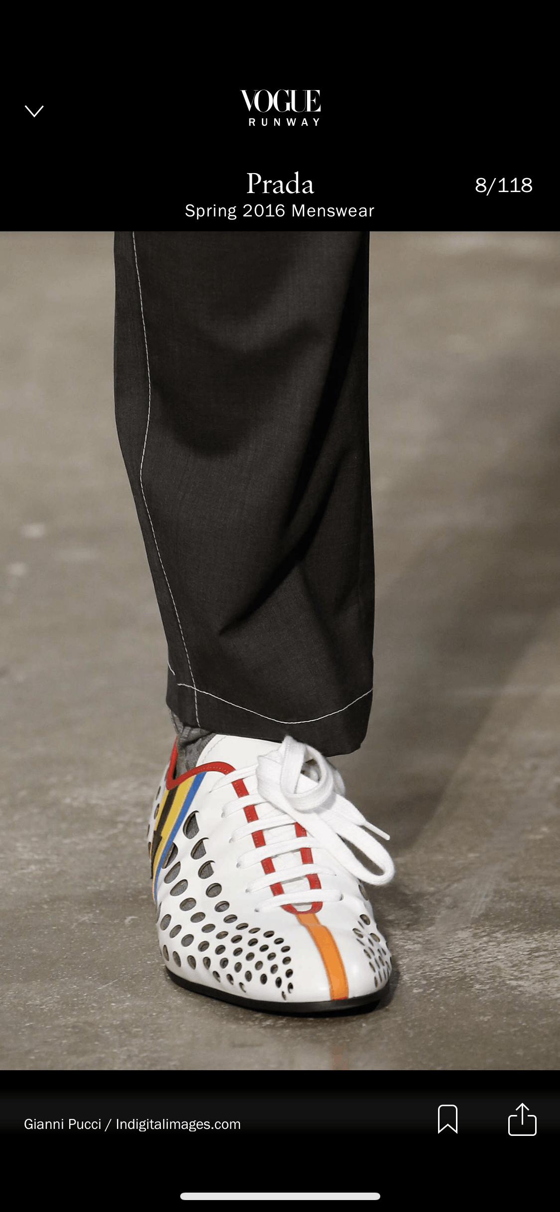 Prada SS16 runway bowling shoes Size US 11 / EU 44 - 1 Thumbnail