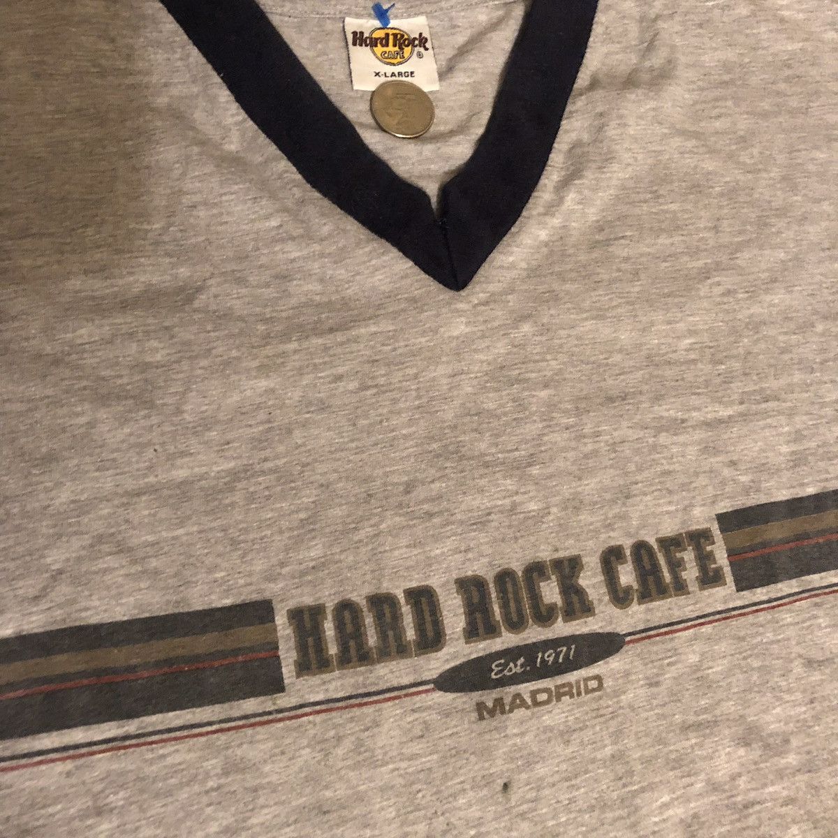 Hard Rock Cafe × Vintage Vintage 90s Hard Rock Cafe Madrid size XL vtg Size US XL / EU 56 / 4 - 2 Thumbnail