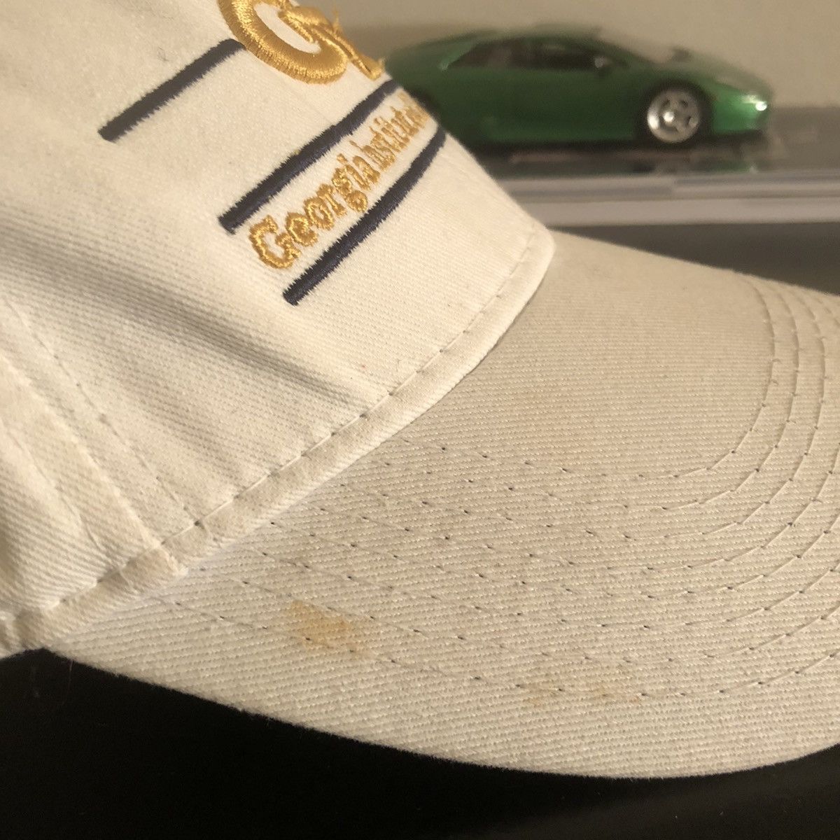 The Game × Vintage Vintage 90s Georgia tech bull dogs snapback hat white Size ONE SIZE - 7 Thumbnail