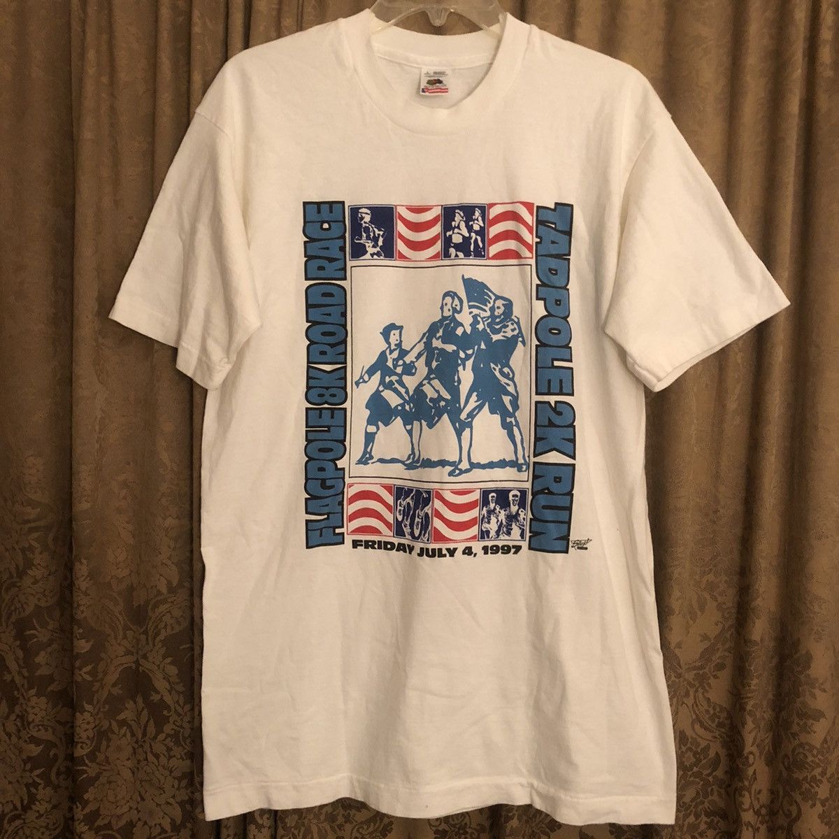 Fruit Of The Loom × Vintage Vintage 1997 Fruit of the loom Flagpole racing t shirt L Size US L / EU 52-54 / 3 - 1 Thumbnail