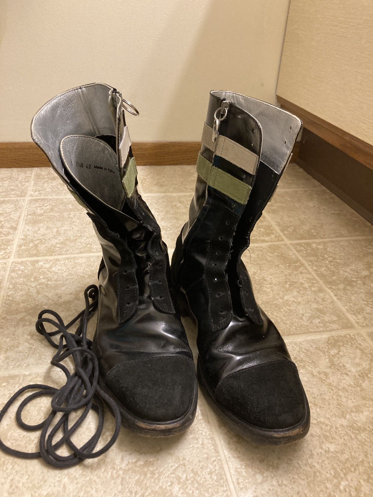 raf simons platform boots