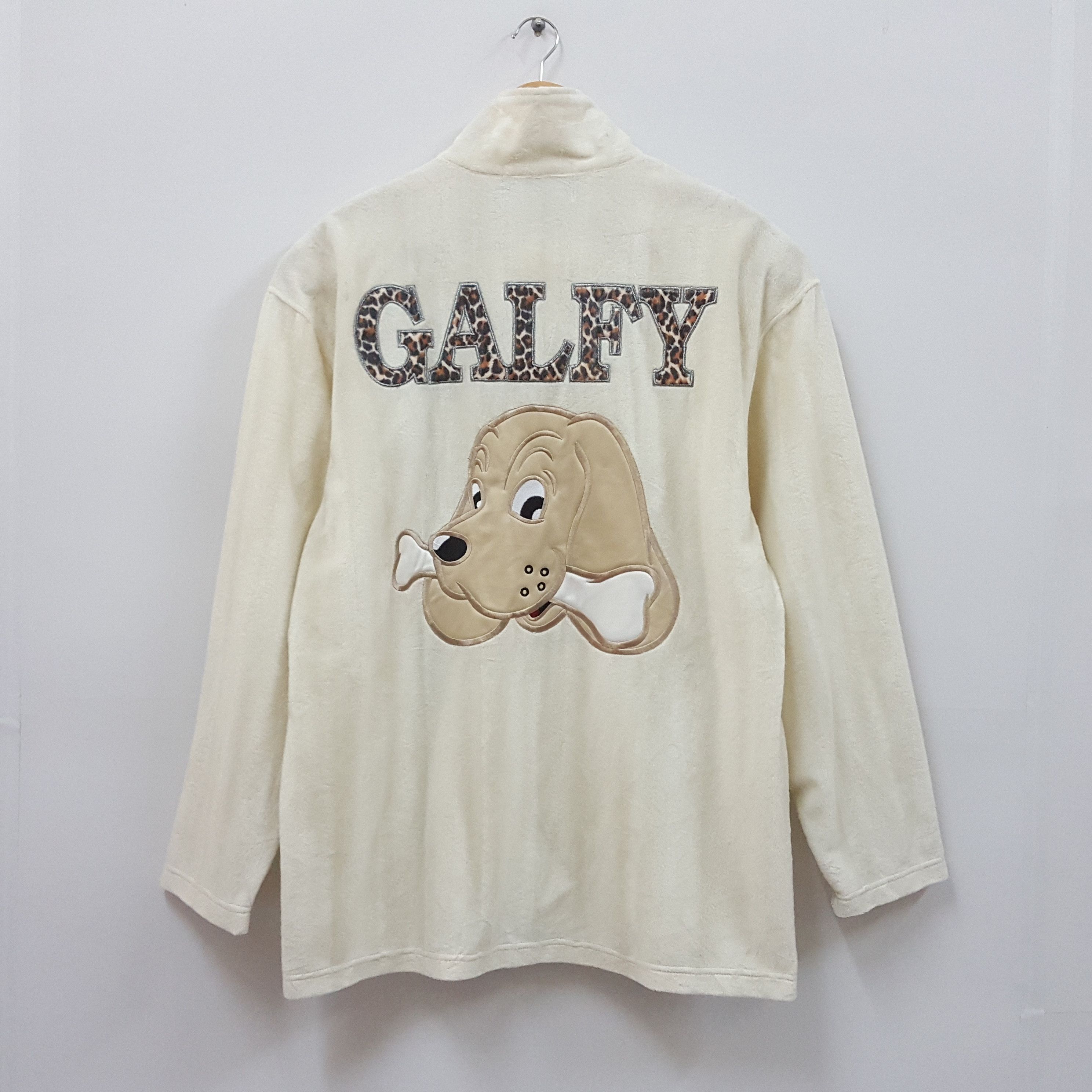 Vintage GALFY nice design full zipper jacket cp2
