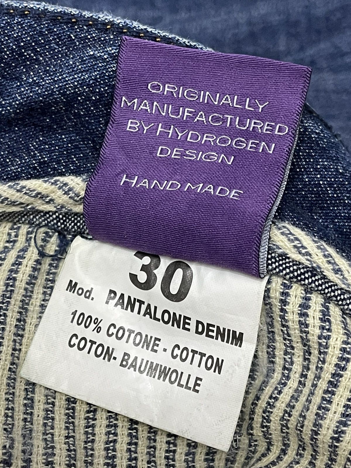 HYDROGEN 🔥🔥FIRE! HIDROGEN LAMBORGHINI Stretchy Fit Pantalone Denim Size US 30 / EU 46 - 10 Thumbnail
