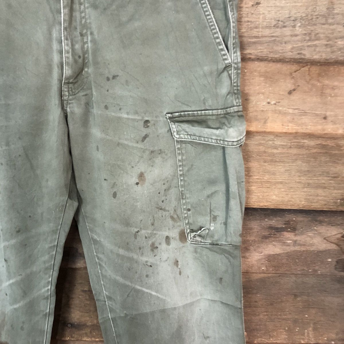 Japanese Brand VINTAGE JAPAN GU FADED WORKWEAR CARGO PANTS #0535 Size US 30 / EU 46 - 7 Thumbnail