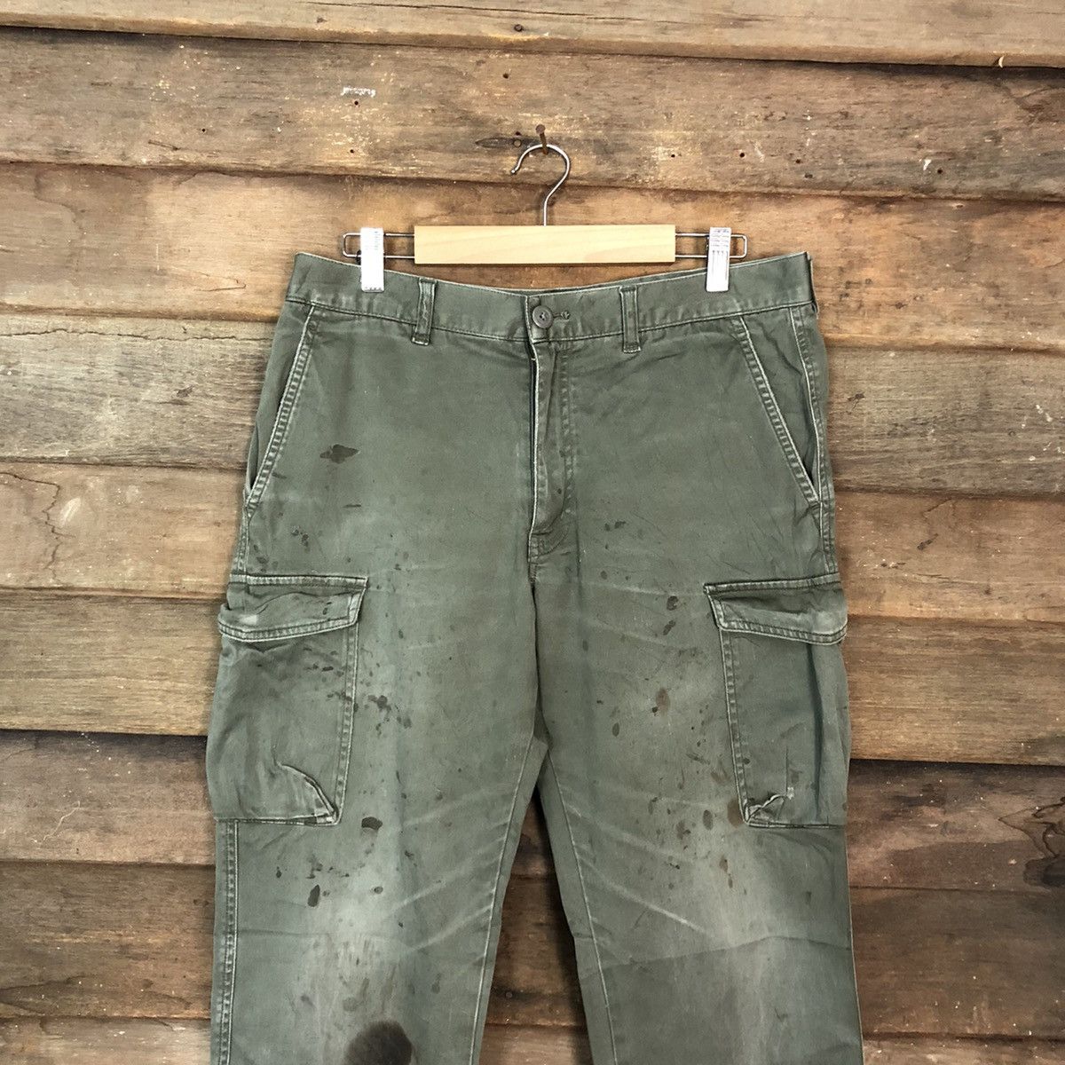 Japanese Brand VINTAGE JAPAN GU FADED WORKWEAR CARGO PANTS #0535 Size US 30 / EU 46 - 2 Thumbnail
