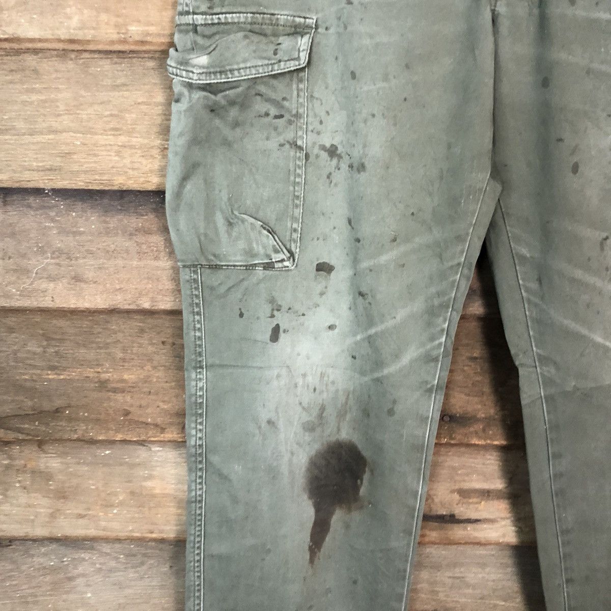 Japanese Brand VINTAGE JAPAN GU FADED WORKWEAR CARGO PANTS #0535 Size US 30 / EU 46 - 6 Thumbnail