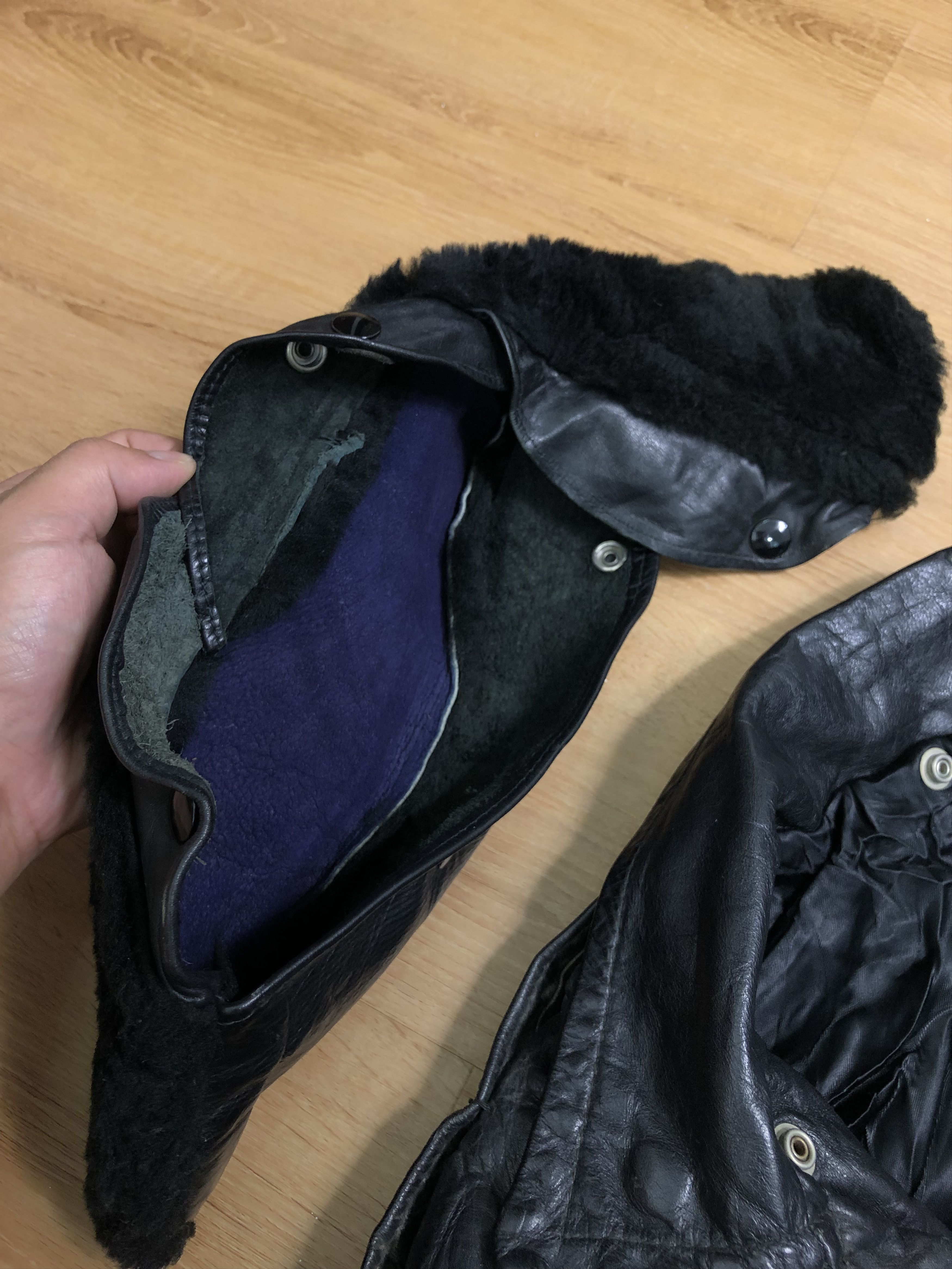 Vintage RARE🔥VINTAGE 60’S DOUBLE COLLAR LEATHER JACKET Size US S / EU 44-46 / 1 - 11 Thumbnail