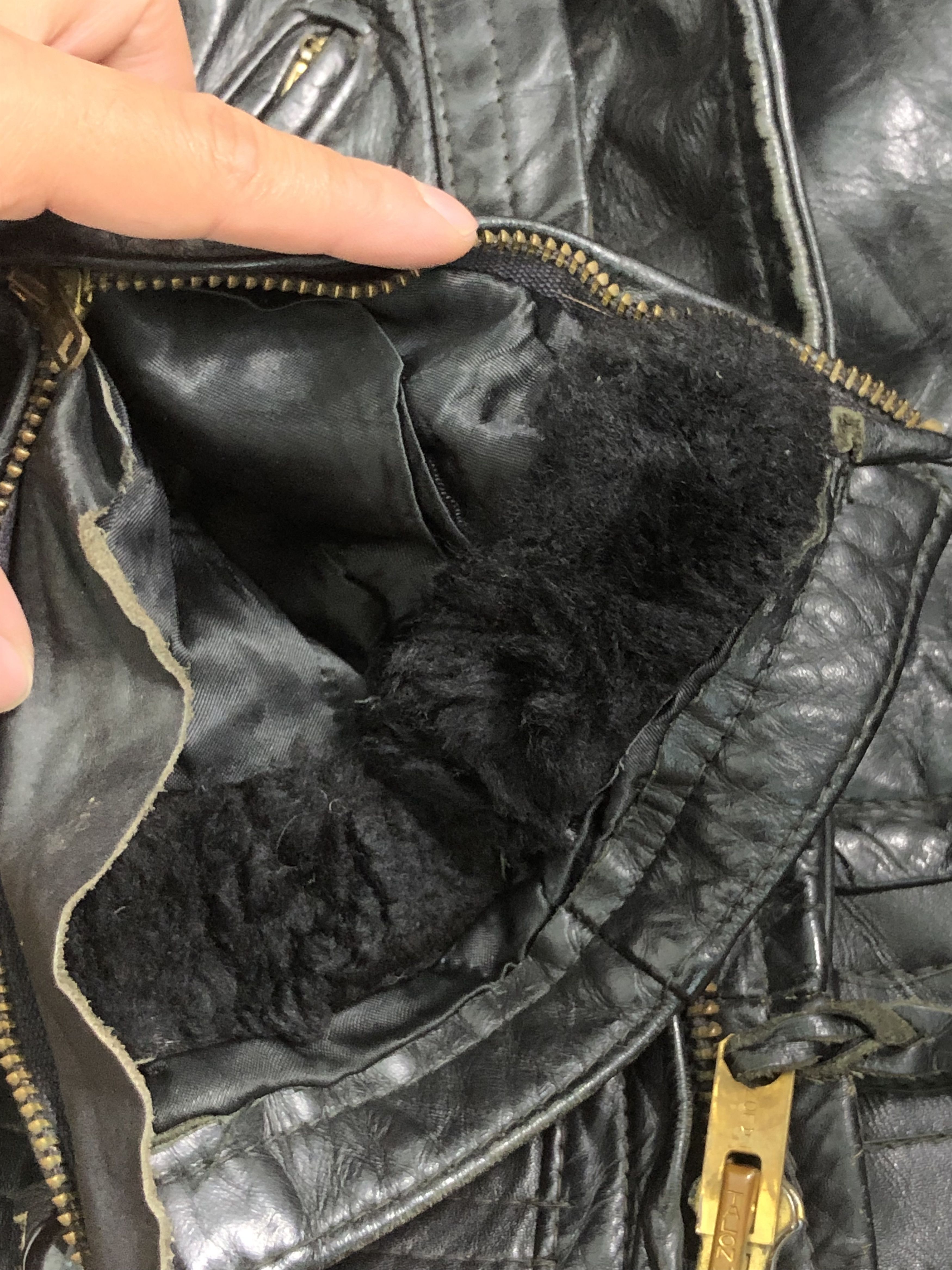 Vintage RARE🔥VINTAGE 60’S DOUBLE COLLAR LEATHER JACKET Size US S / EU 44-46 / 1 - 25 Thumbnail