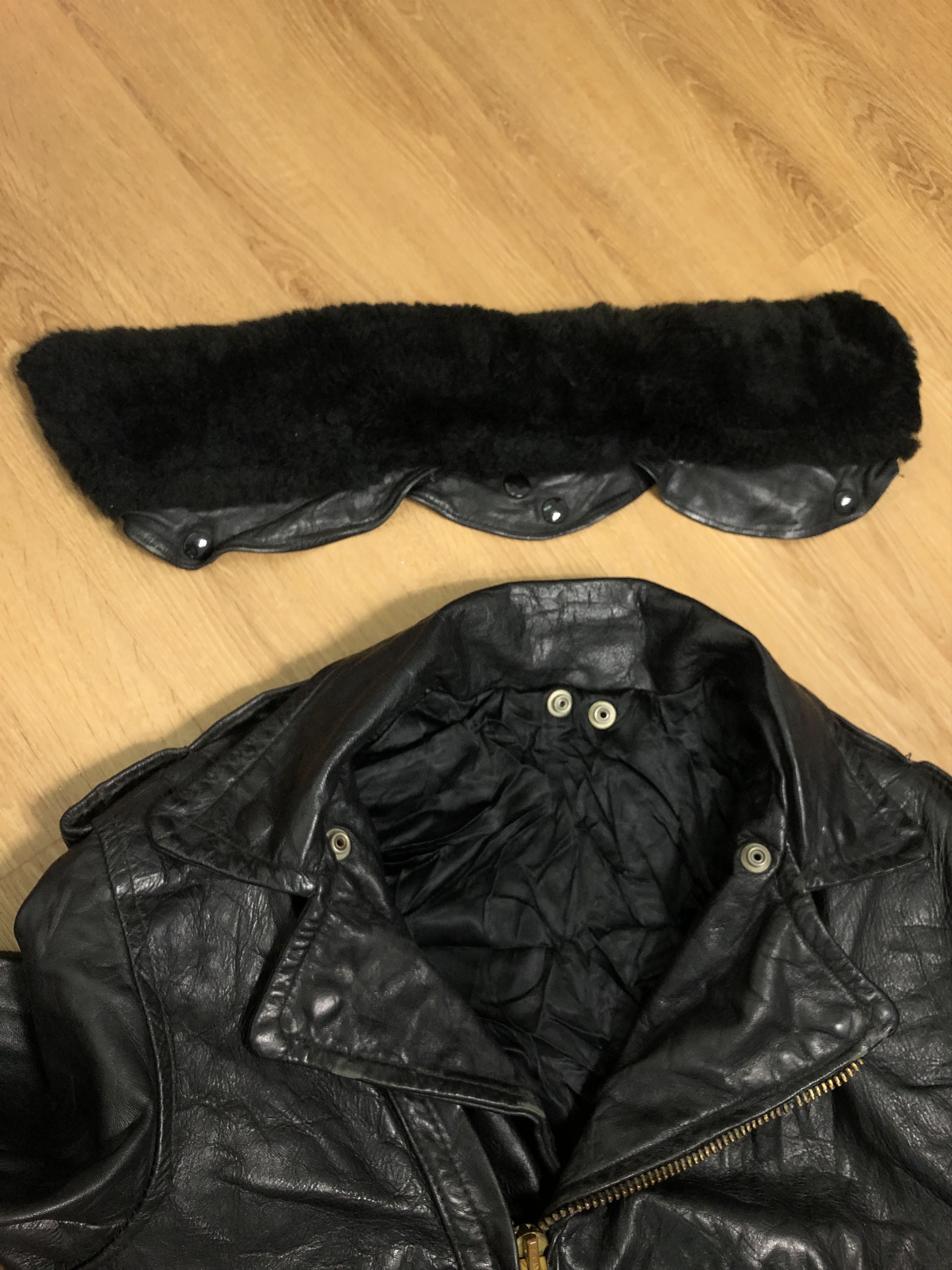 Vintage RARE🔥VINTAGE 60’S DOUBLE COLLAR LEATHER JACKET Size US S / EU 44-46 / 1 - 10 Thumbnail