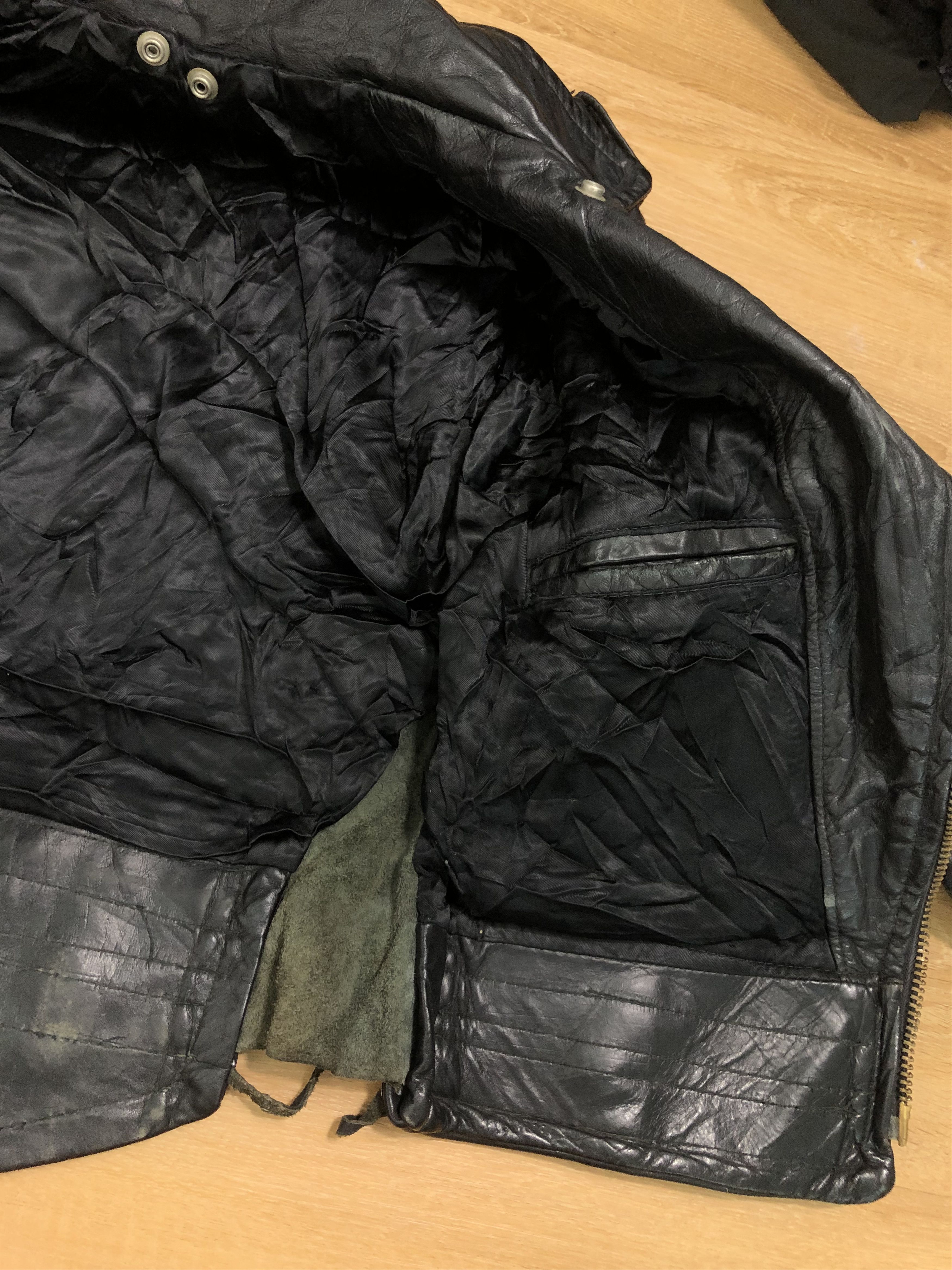 Vintage RARE🔥VINTAGE 60’S DOUBLE COLLAR LEATHER JACKET Size US S / EU 44-46 / 1 - 23 Thumbnail