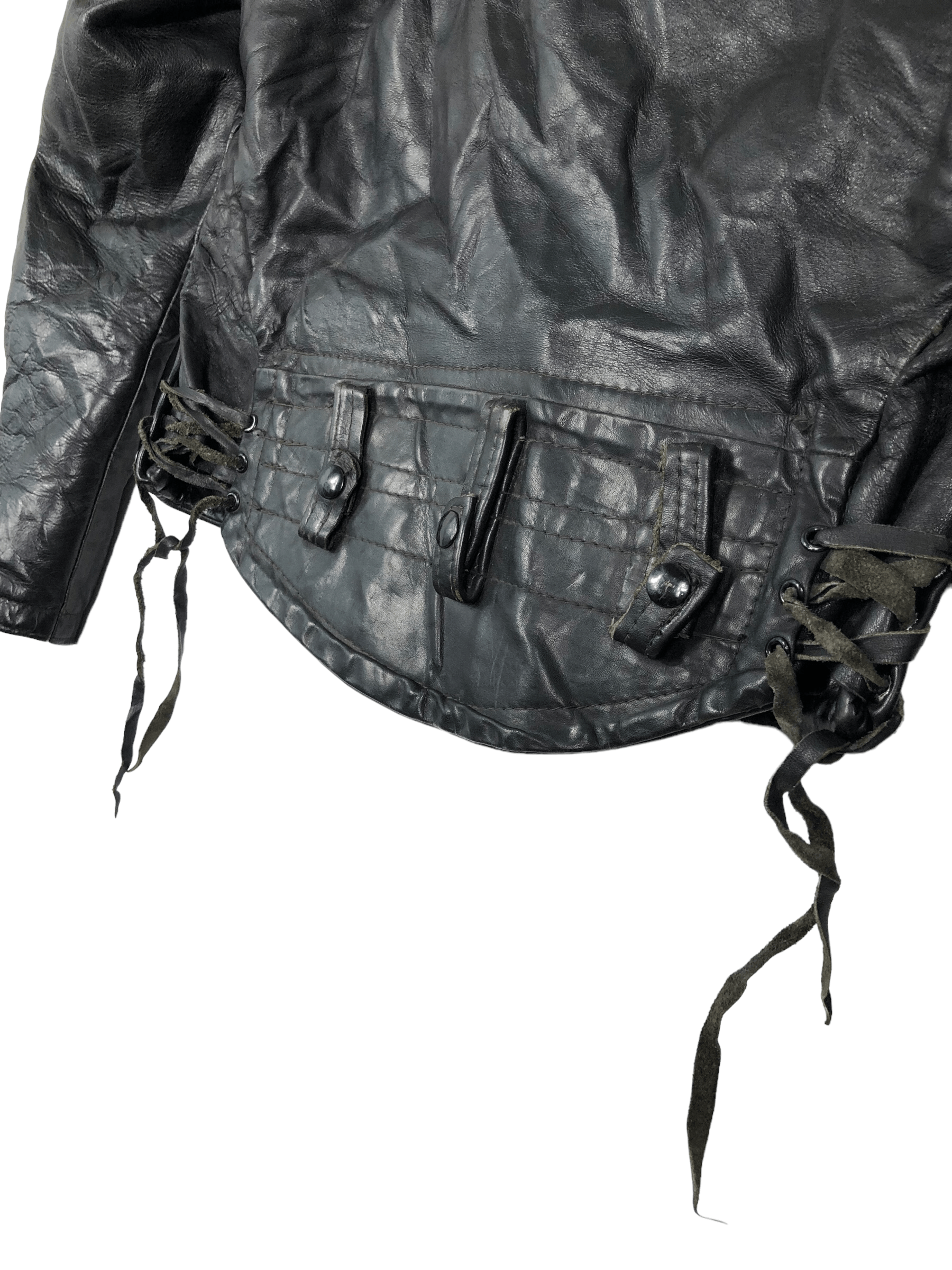 Vintage RARE🔥VINTAGE 60’S DOUBLE COLLAR LEATHER JACKET Size US S / EU 44-46 / 1 - 7 Thumbnail