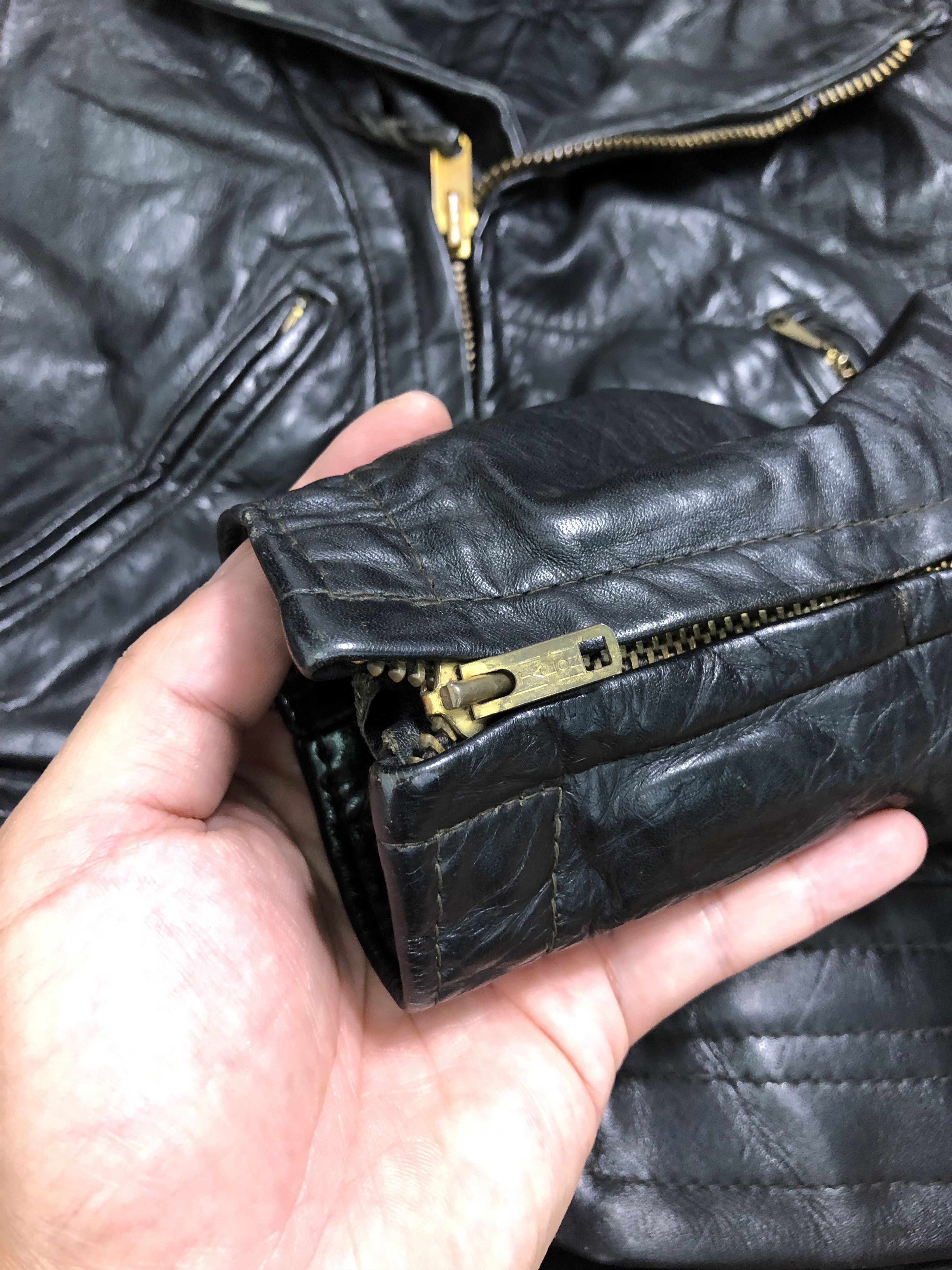 Vintage RARE🔥VINTAGE 60’S DOUBLE COLLAR LEATHER JACKET Size US S / EU 44-46 / 1 - 20 Thumbnail