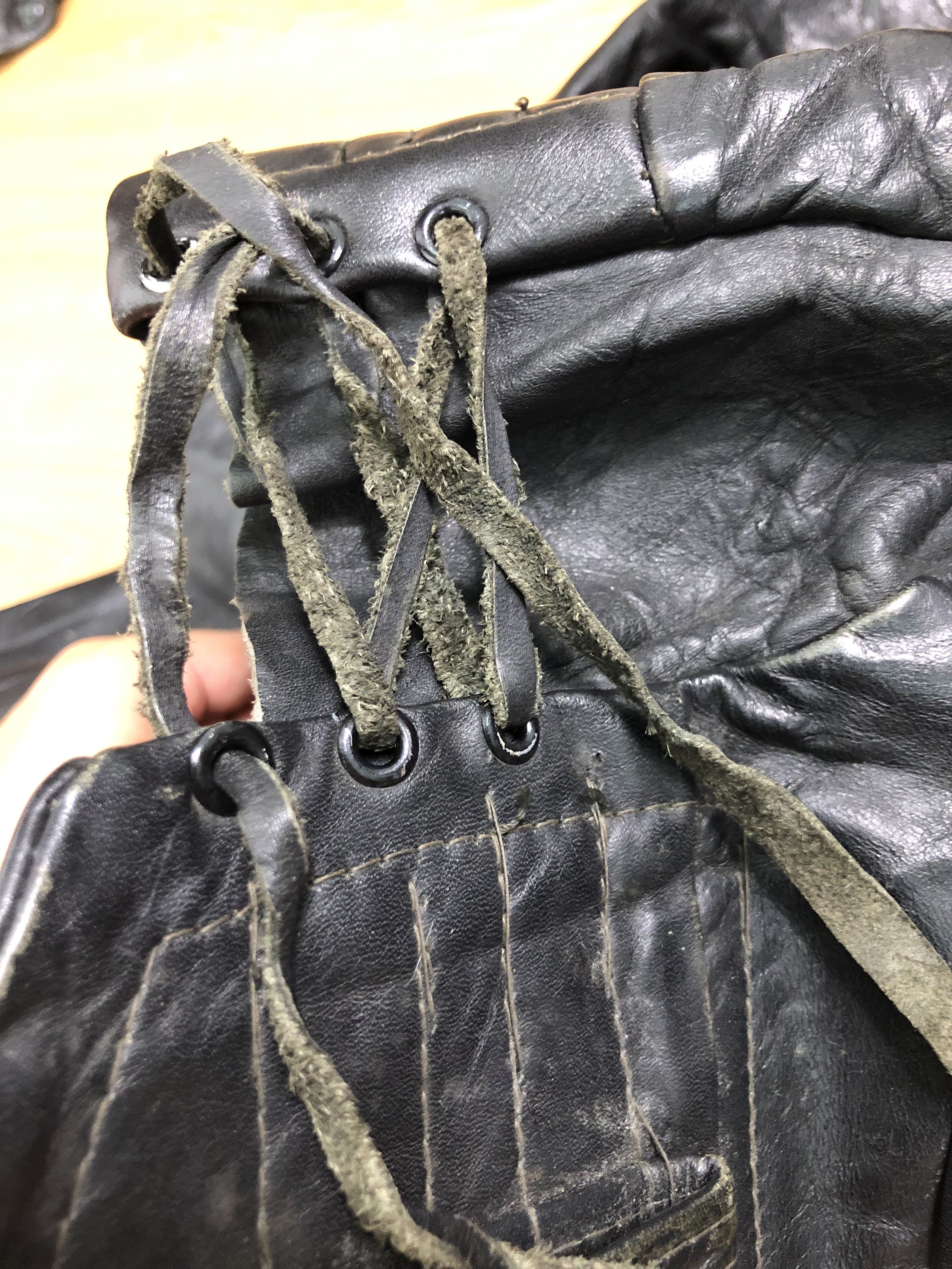 Vintage RARE🔥VINTAGE 60’S DOUBLE COLLAR LEATHER JACKET Size US S / EU 44-46 / 1 - 19 Thumbnail