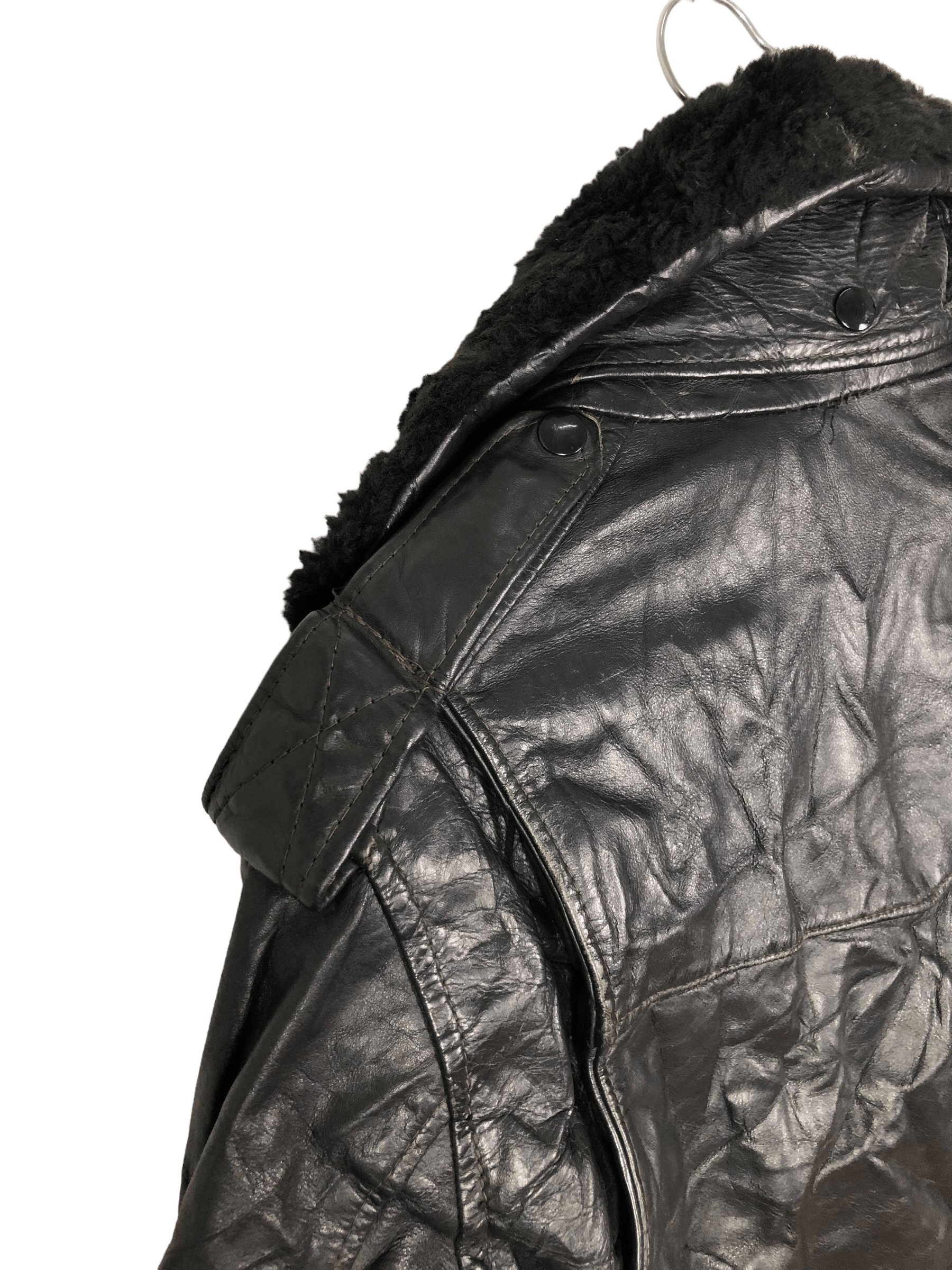 Vintage RARE🔥VINTAGE 60’S DOUBLE COLLAR LEATHER JACKET Size US S / EU 44-46 / 1 - 9 Thumbnail