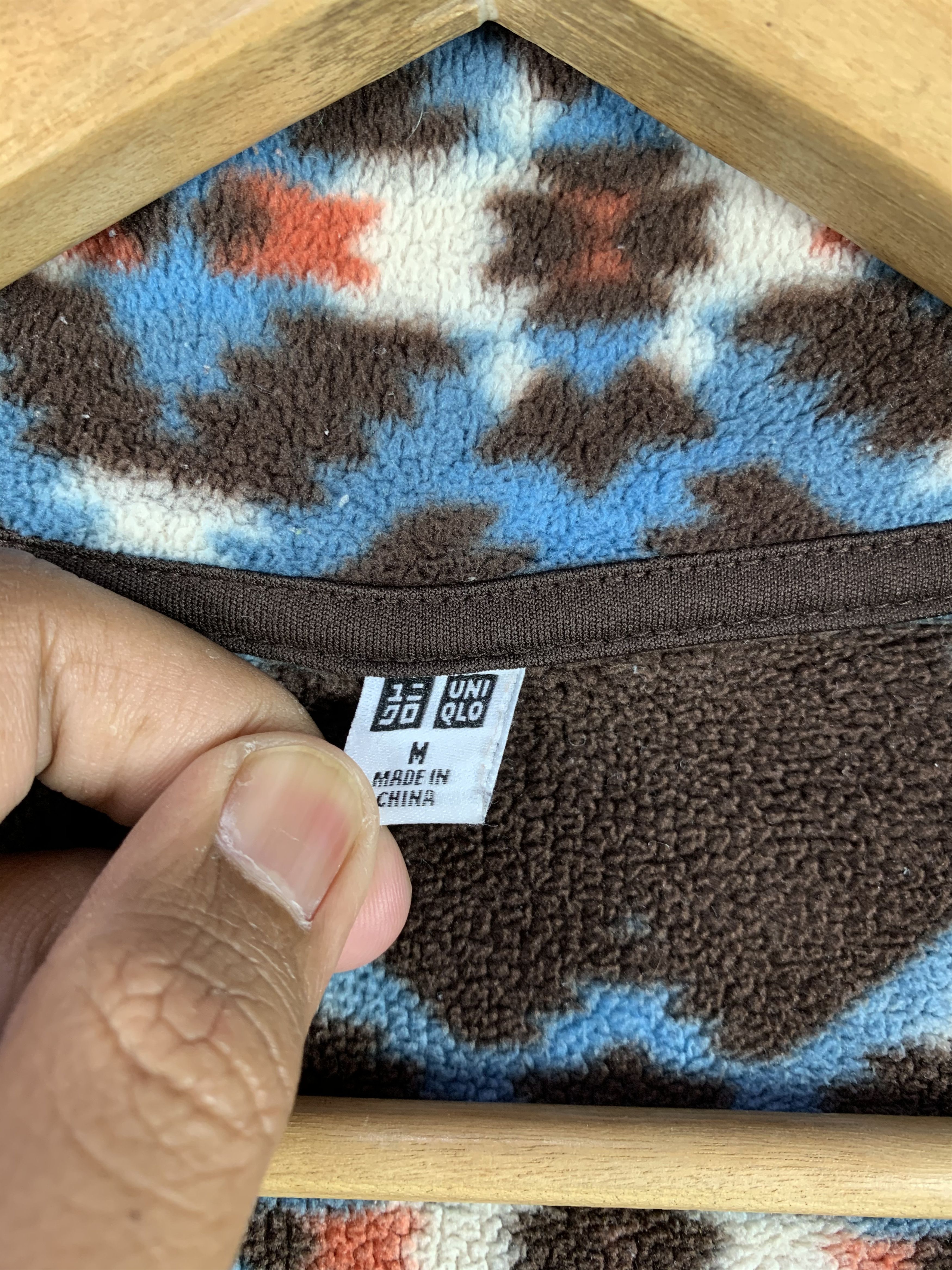 Japanese Brand × Uniqlo ❄️Uniqlo Printed Fleece Aztec Navajo Natives Motives Size US S / EU 44-46 / 1 - 5 Thumbnail