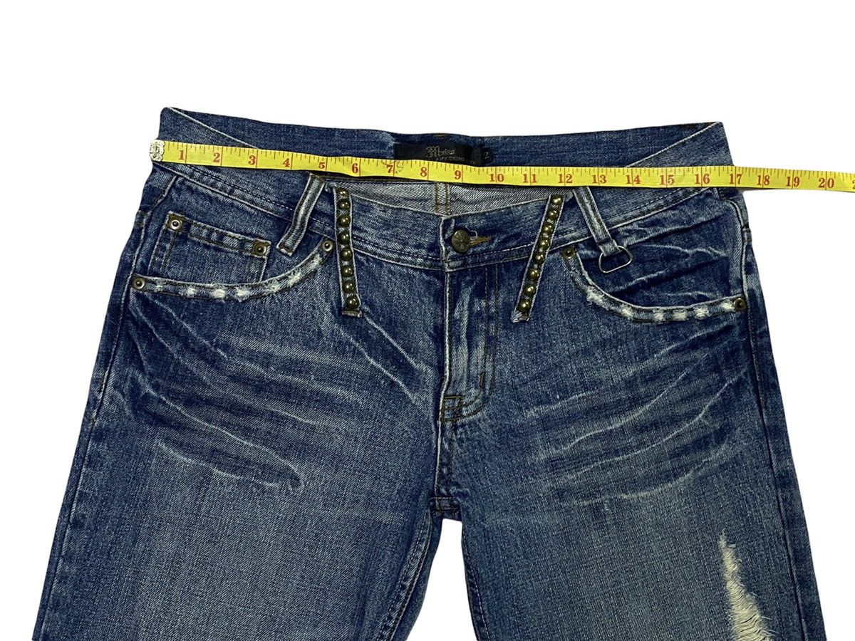Japanese Brand Midas Distressed Design Denim Jeans Size US 32 / EU 48 - 4 Thumbnail
