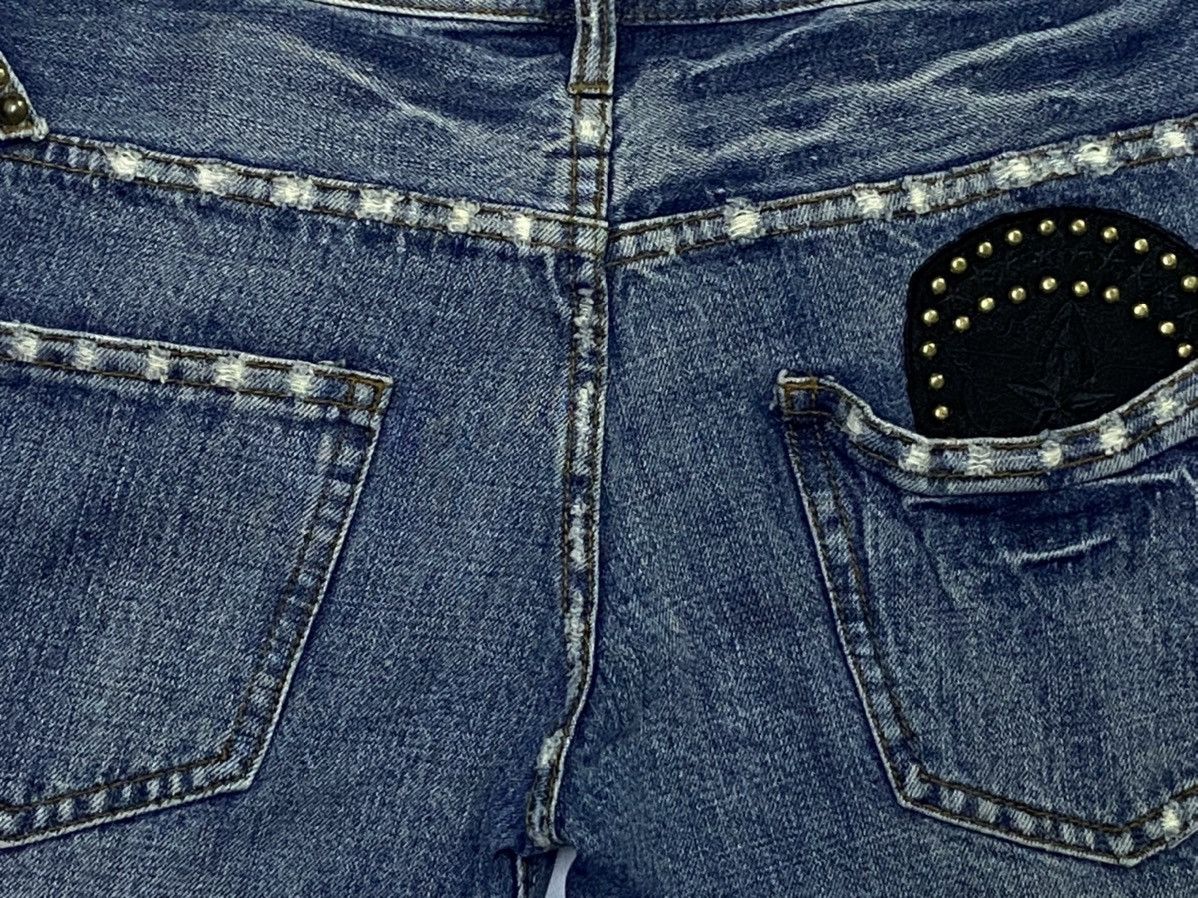 Japanese Brand Midas Distressed Design Denim Jeans Size US 32 / EU 48 - 17 Thumbnail