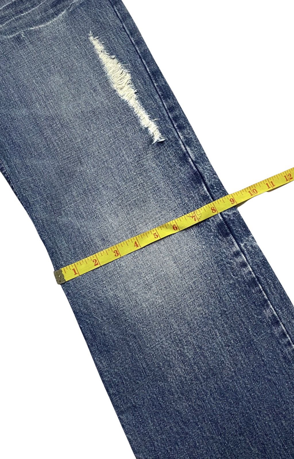 Japanese Brand Midas Distressed Design Denim Jeans Size US 32 / EU 48 - 9 Thumbnail
