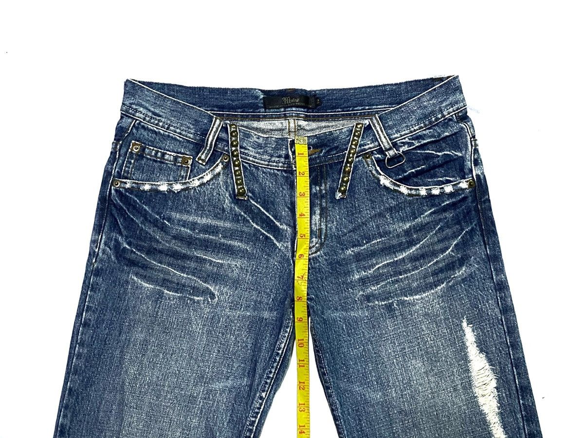 Japanese Brand Midas Distressed Design Denim Jeans Size US 32 / EU 48 - 5 Thumbnail