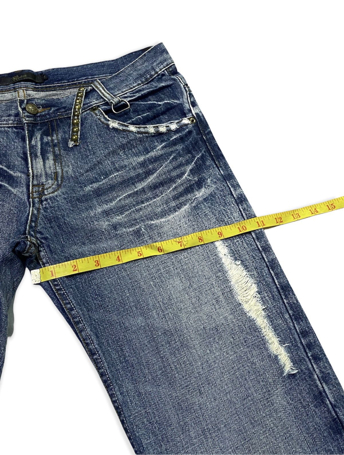 Japanese Brand Midas Distressed Design Denim Jeans Size US 32 / EU 48 - 8 Thumbnail