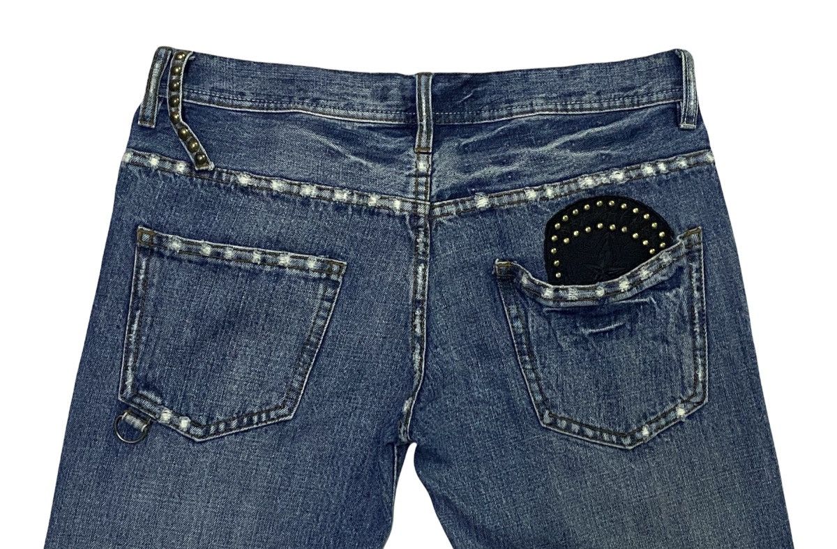 Japanese Brand Midas Distressed Design Denim Jeans Size US 32 / EU 48 - 21 Thumbnail