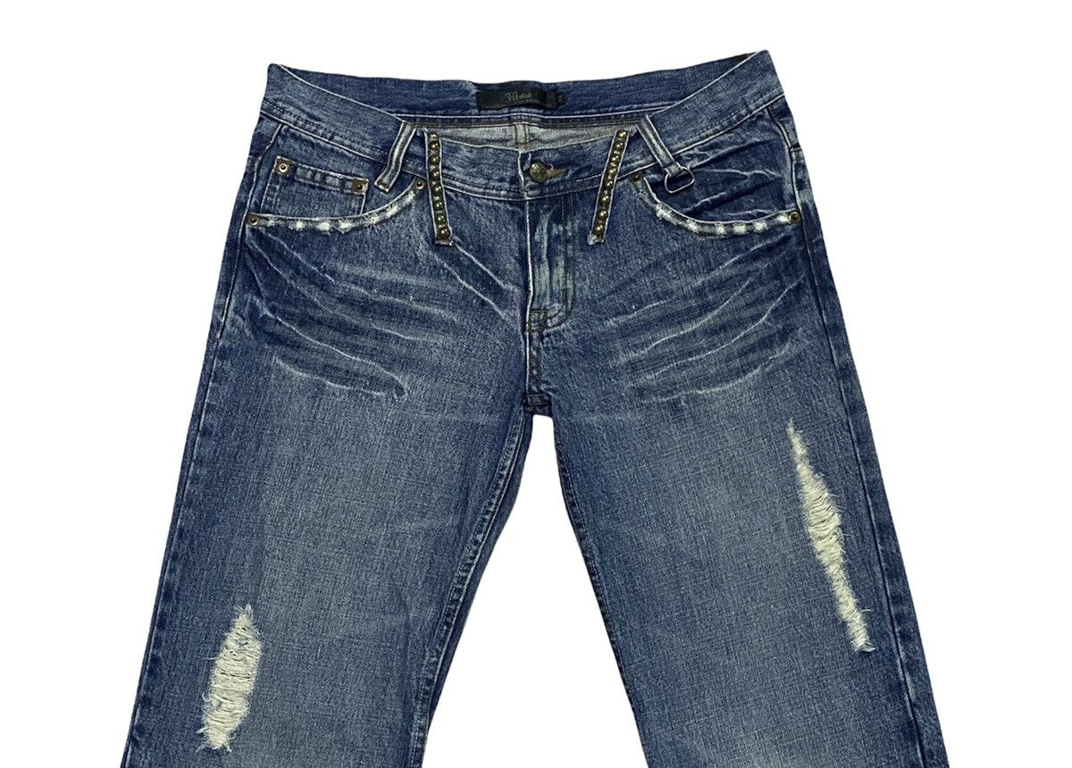 Japanese Brand Midas Distressed Design Denim Jeans Size US 32 / EU 48 - 22 Thumbnail