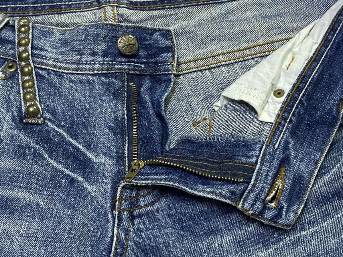 Japanese Brand Midas Distressed Design Denim Jeans Size US 32 / EU 48 - 14 Thumbnail
