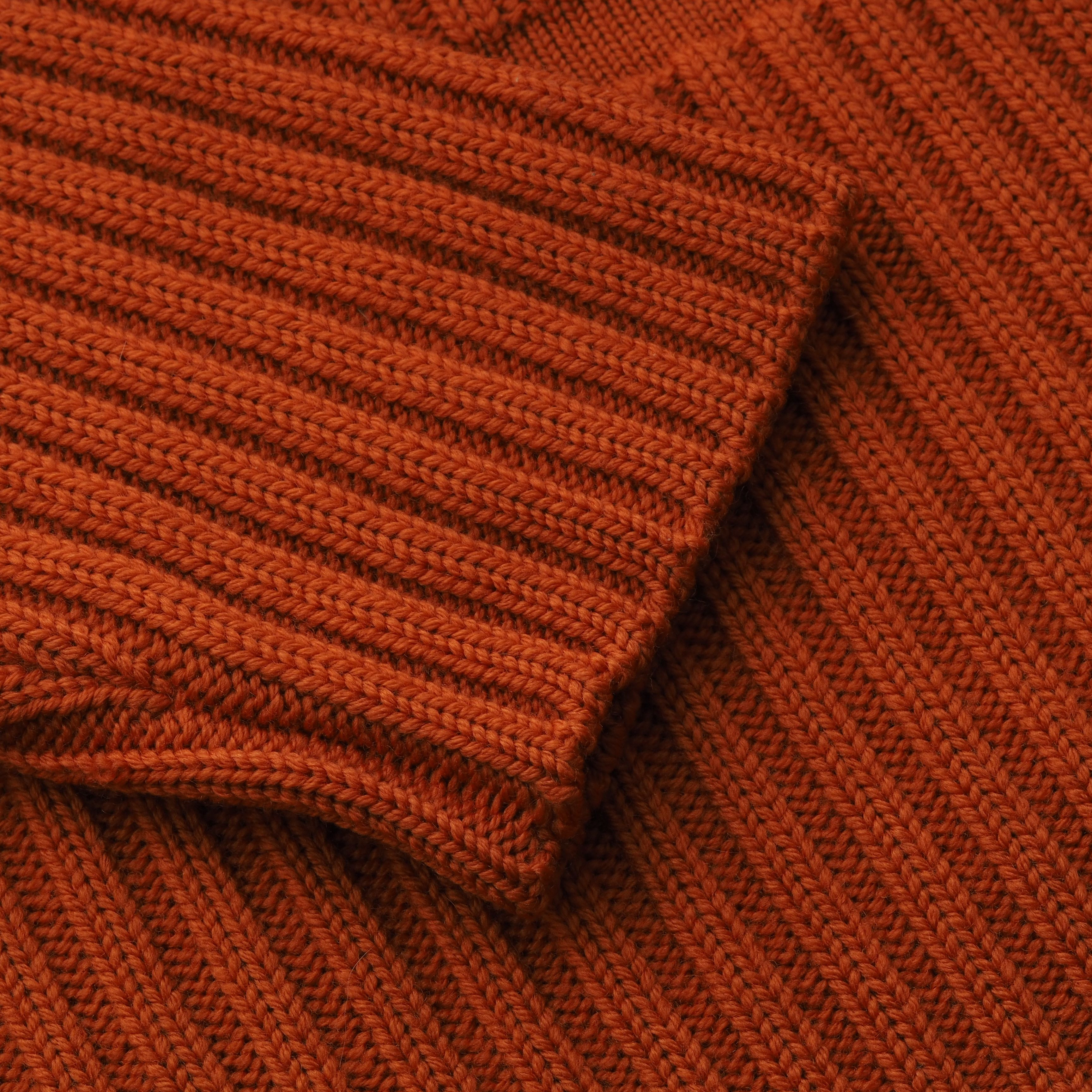 Prada Prada Vintage Orange Ribbed Wool Turtleneck Sweater Size M / US 6-8 / IT 42-44 - 12 Thumbnail