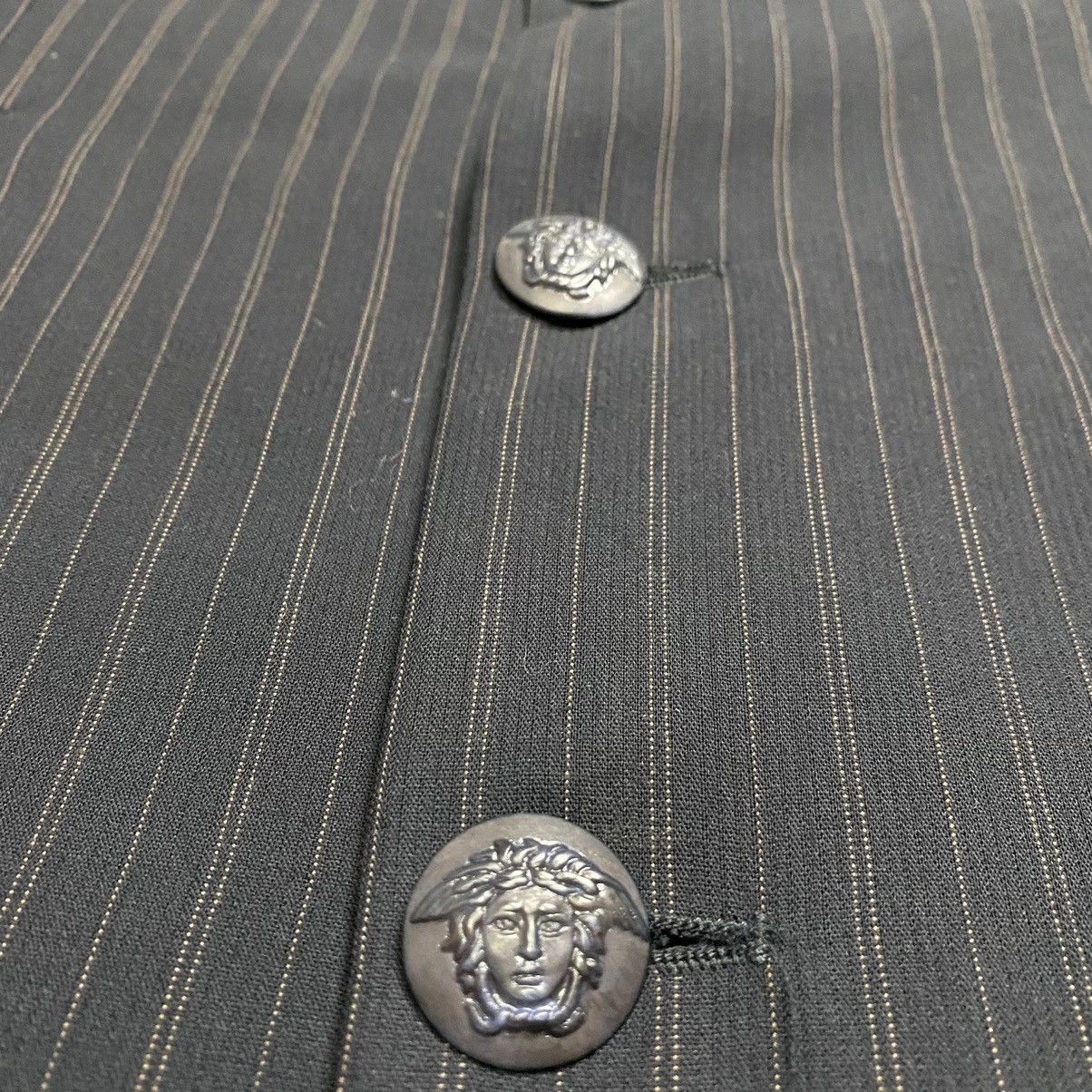 Versace Versace stripes long coat Size 48R - 10 Thumbnail