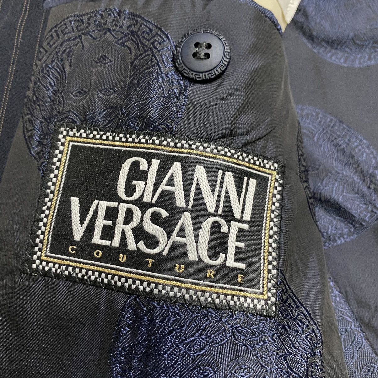 Versace Versace stripes long coat Size 48R - 13 Thumbnail