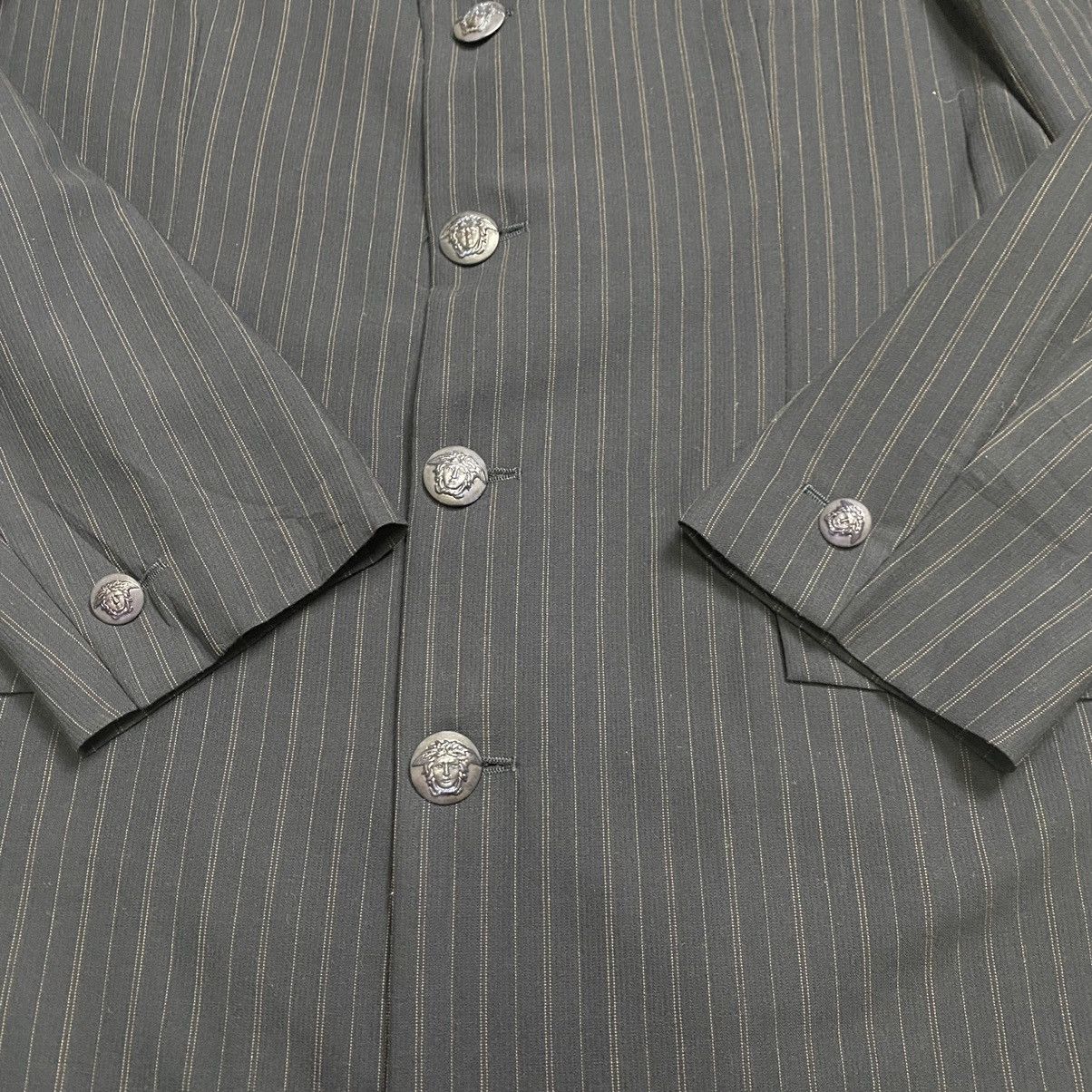 Versace Versace stripes long coat Size 48R - 9 Thumbnail