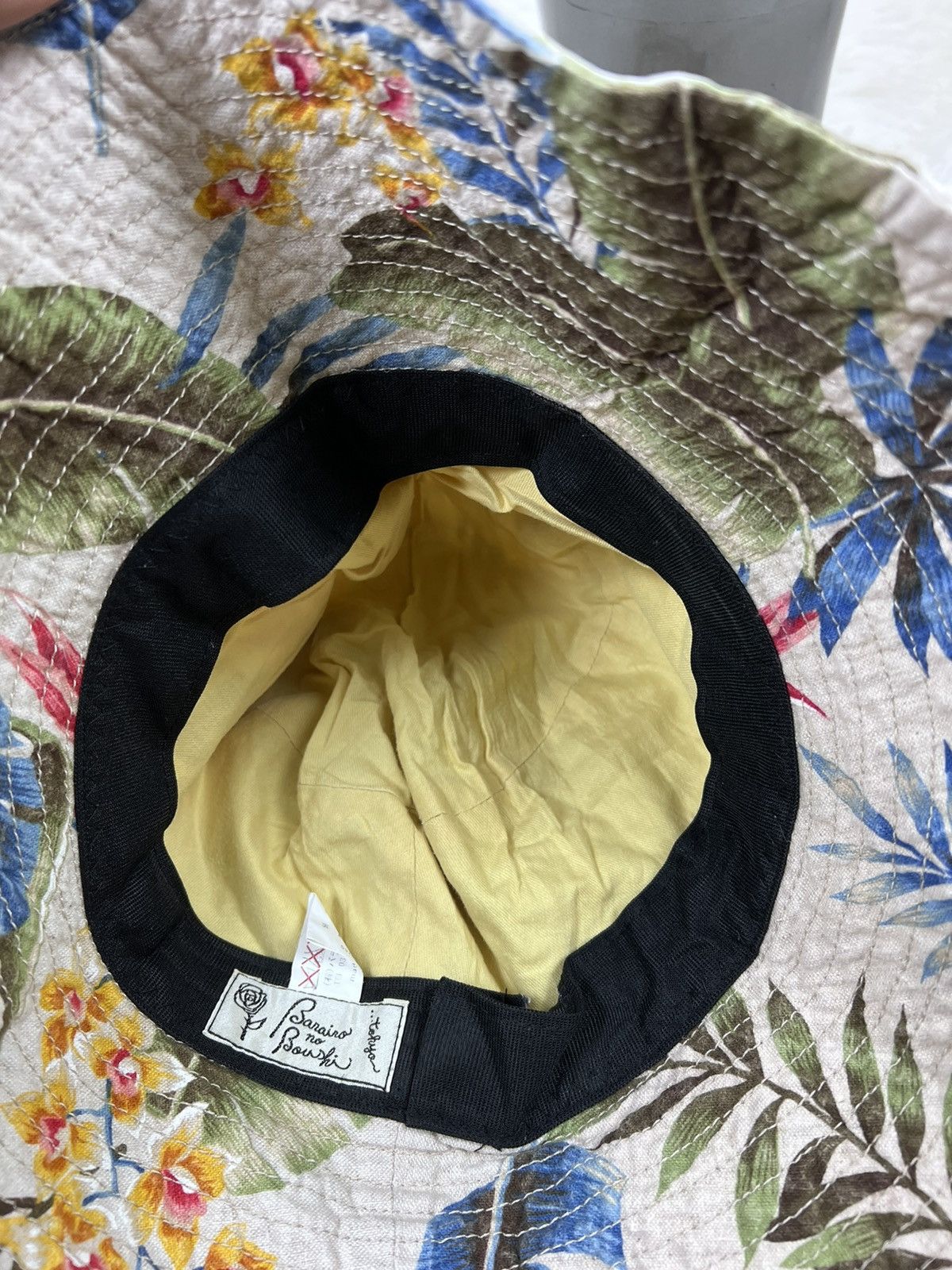 Japanese Brand Baraino Boushi Tokyo Floral Bucket Hat Size ONE SIZE - 6 Thumbnail