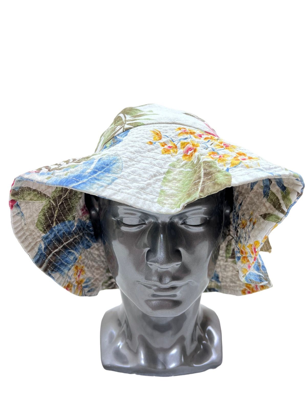 Japanese Brand Baraino Boushi Tokyo Floral Bucket Hat Size ONE SIZE - 1 Thumbnail