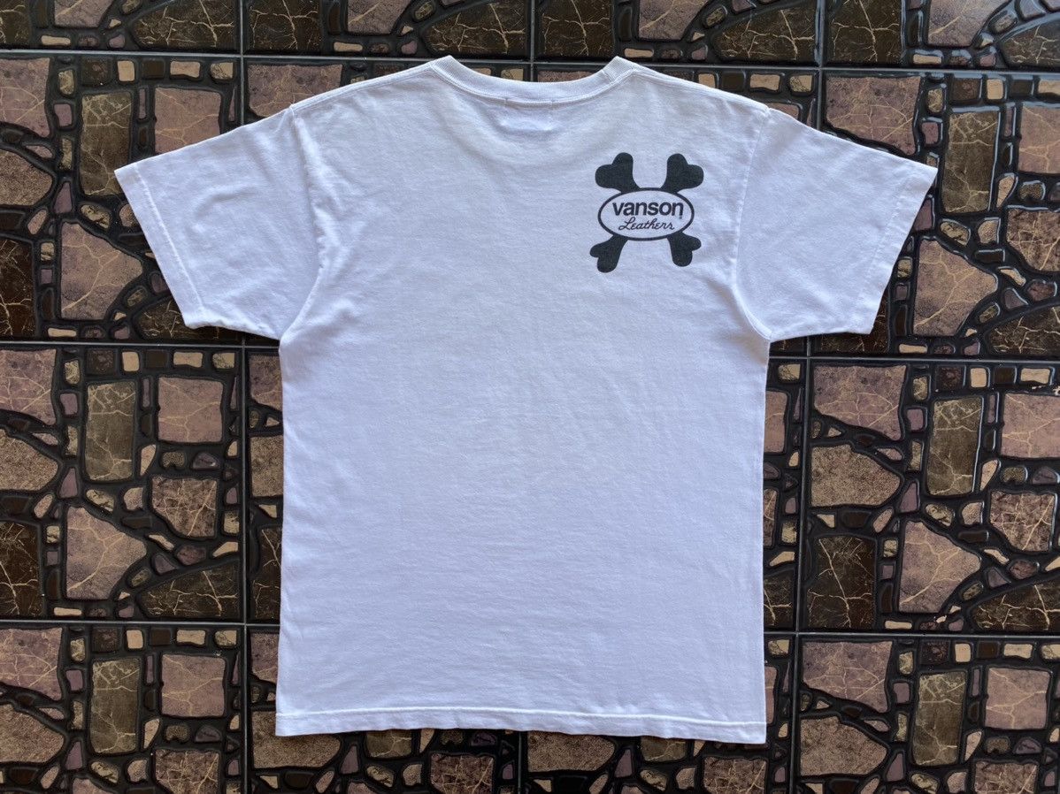 Vanson Leathers 💥RARE💥Vintage “Vanson Leathers” Crossbone T-shirt Size US L / EU 52-54 / 3 - 7 Thumbnail