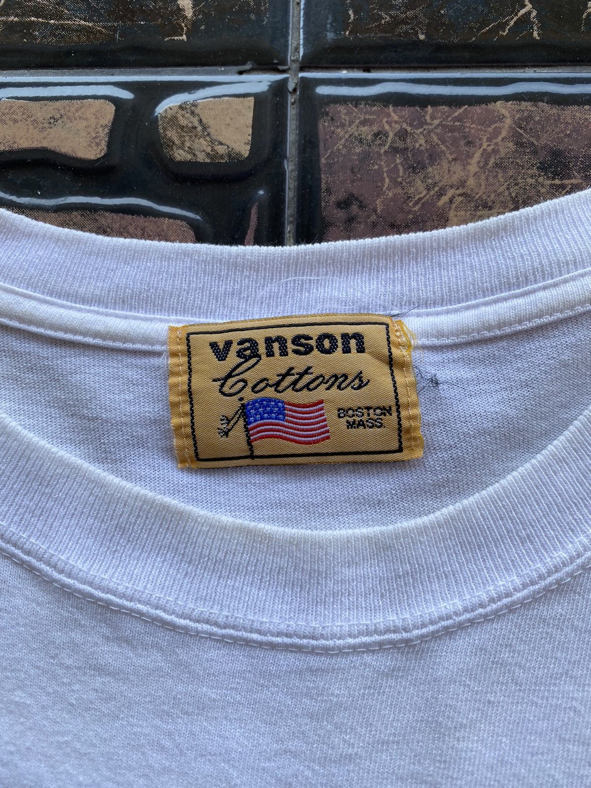 Vanson Leathers 💥RARE💥Vintage “Vanson Leathers” Crossbone T-shirt Size US L / EU 52-54 / 3 - 4 Thumbnail