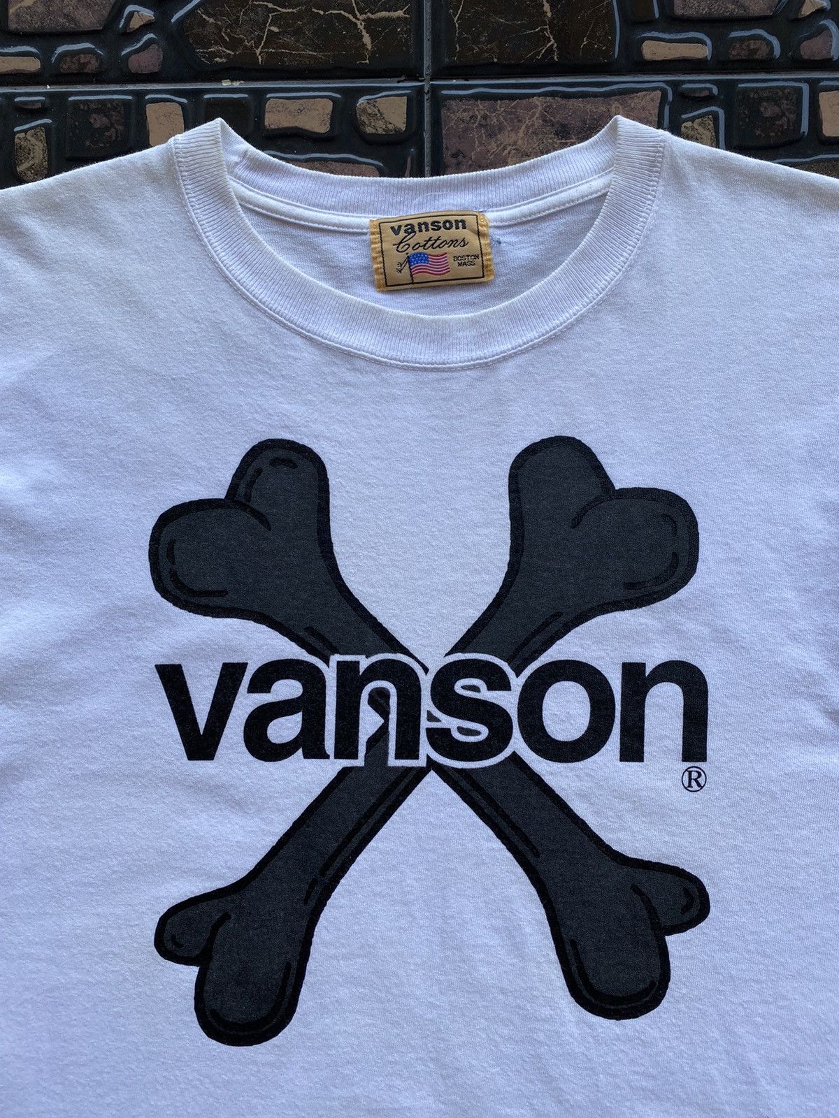 Vanson Leathers 💥RARE💥Vintage “Vanson Leathers” Crossbone T-shirt Size US L / EU 52-54 / 3 - 3 Thumbnail