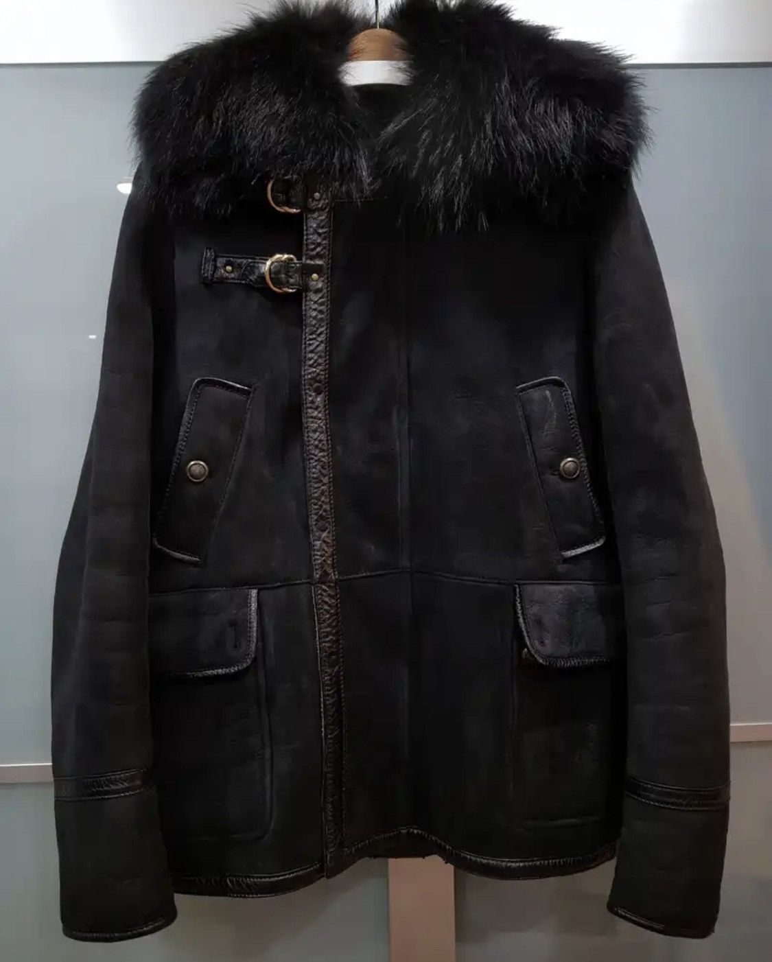 Gucci by Tom Ford Lether Fur Jacket