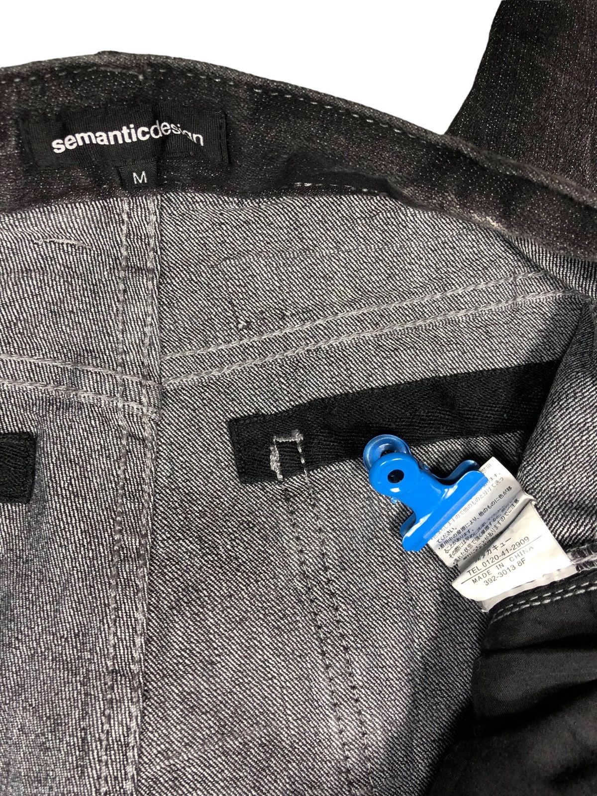 20471120 × Beauty Beast × Japanese Brand Semantic Design Black Wash Denim Skinny Jeans Size 31" - 15 Thumbnail