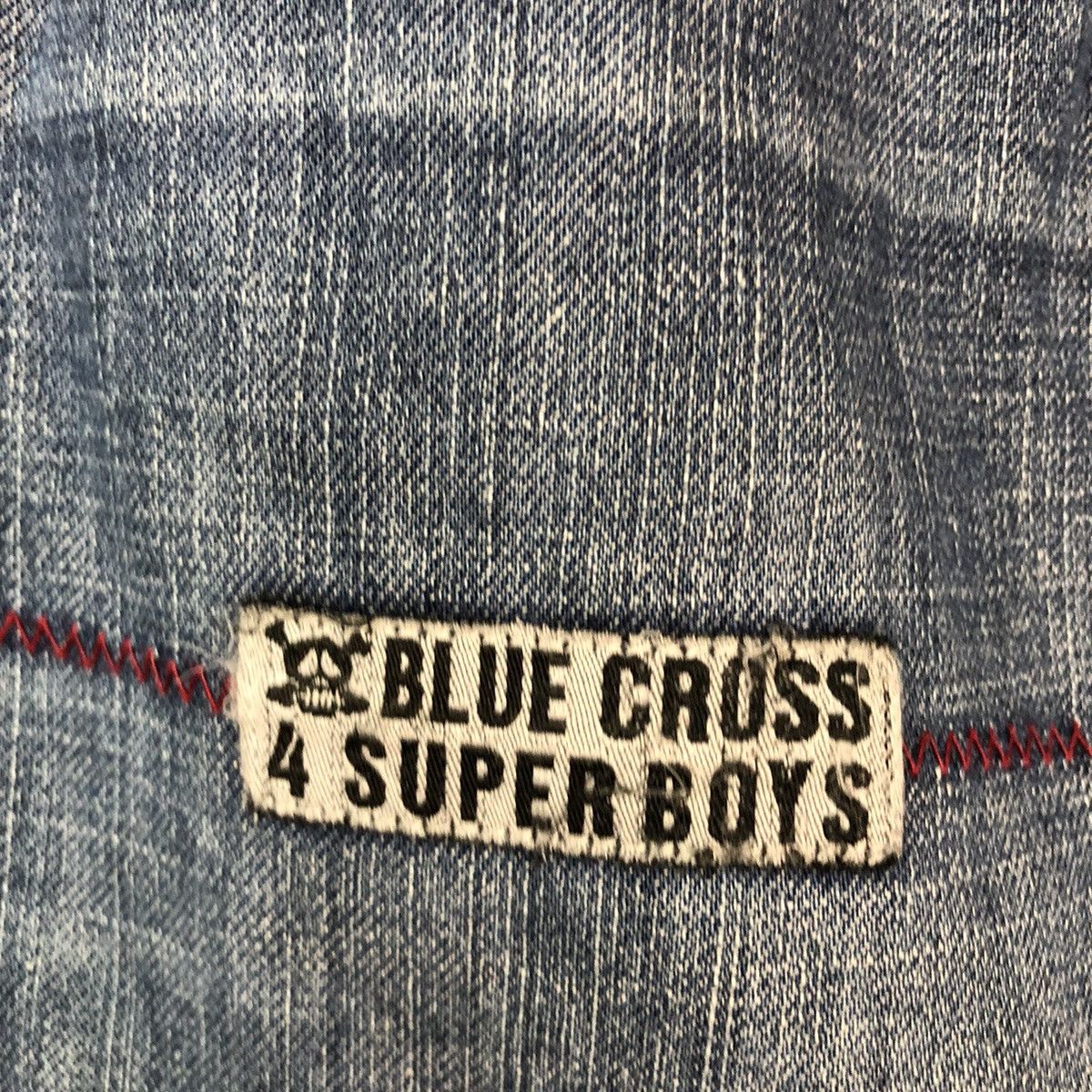 Japanese Brand Blue Cross Faded Blue Denim Jeans Pants #0533 Size US 29 - 13 Thumbnail