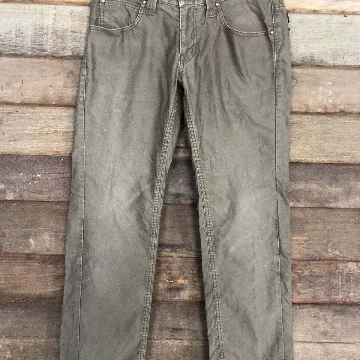 Japanese Brand JAPAN BROWN MULTIPOCKET FADED PANTS #0552 Size US 30 / EU 46 - 4 Thumbnail